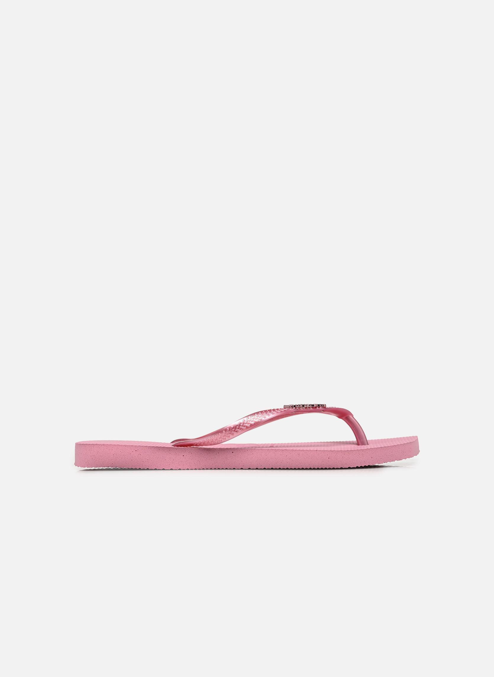 Flip-Flops Slim Square Logo Metallic damen rosa Havaianas Flip-Flops Slim Square Logo Metallic damen rosa ROSE CHIFFOM