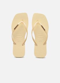 Flip-Flops Slim Square Logo Metallic damen beige Havaianas Flip-Flops Slim Square Logo Metallic damen beige BUTTERCREAM