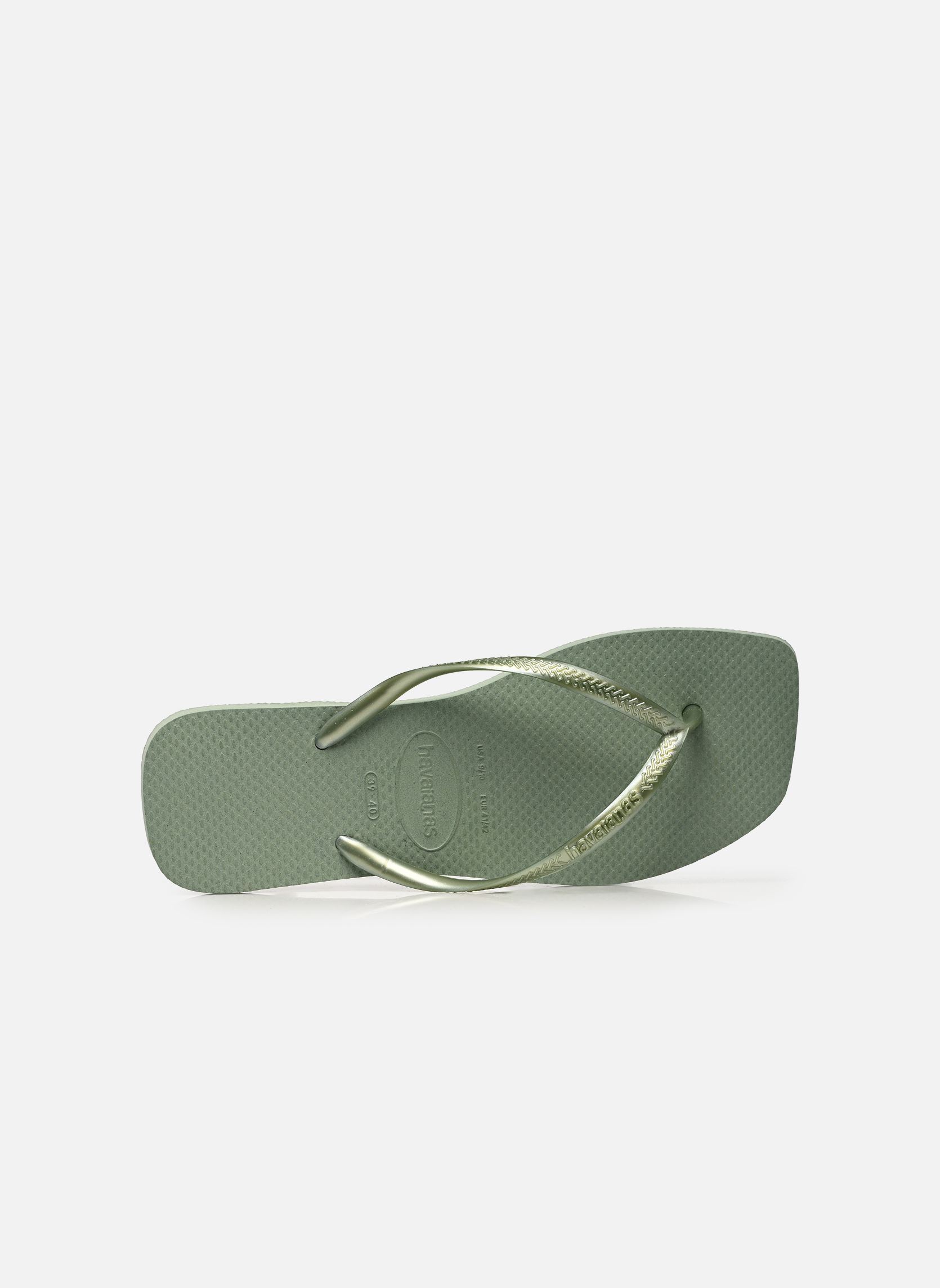 Flip-Flops Hav. Slim Square damen grün Havaianas Flip-Flops Hav. Slim Square damen grün SMOKE GREEN