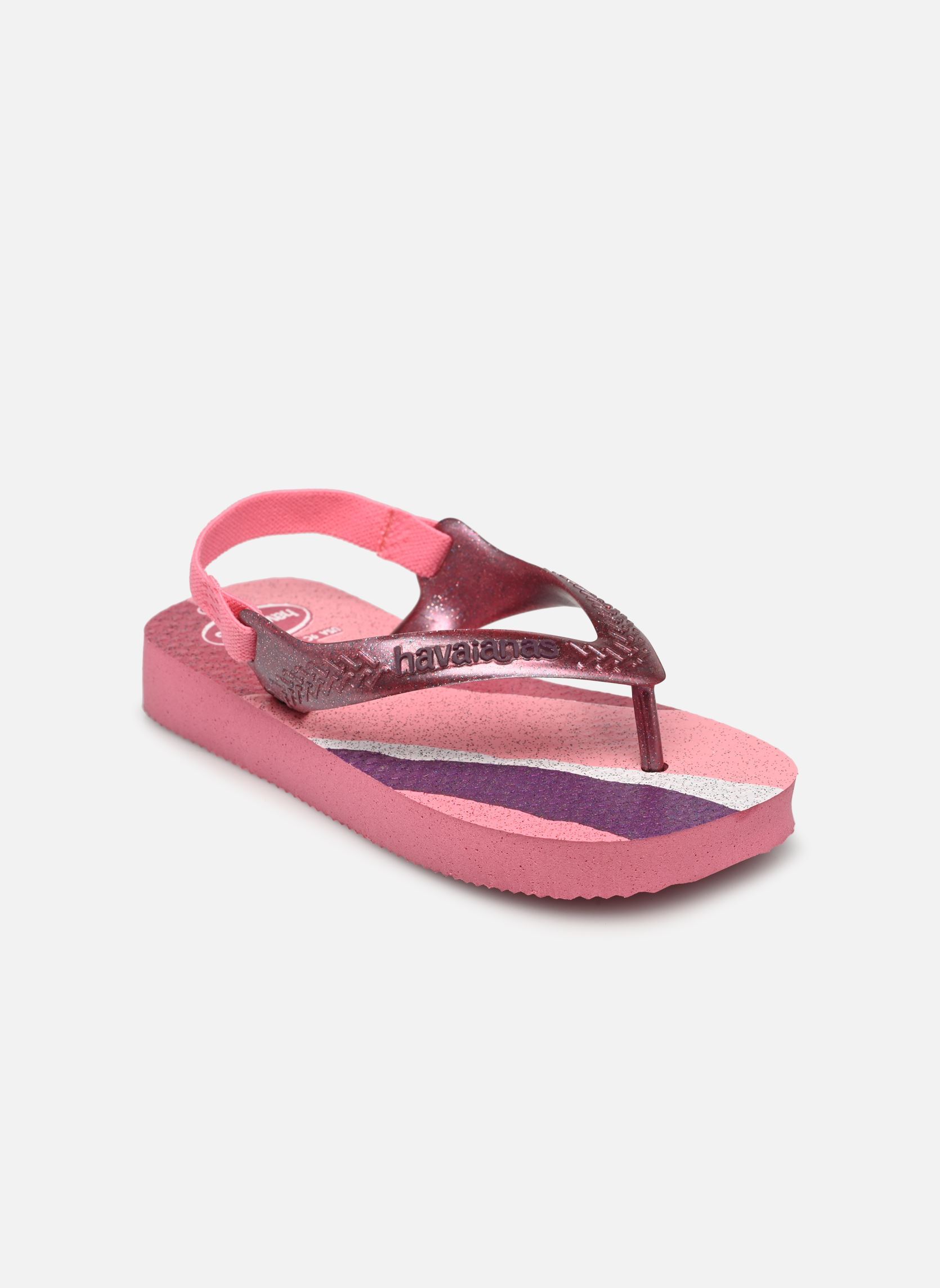 Tongs Baby Palette Glow fille rose Havaianas Tongs Baby Palette Glow fille rose Velvet Rose