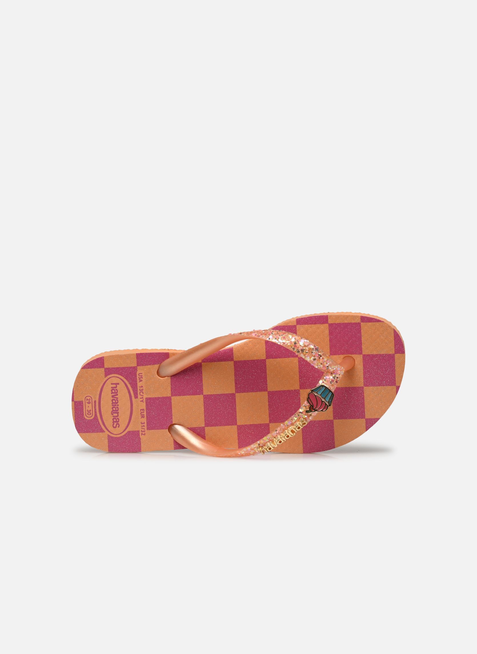 Tongs Kids Slim Glitter Trendy orange Havaianas Tongs Kids Slim Glitter Trendy orange PEACH