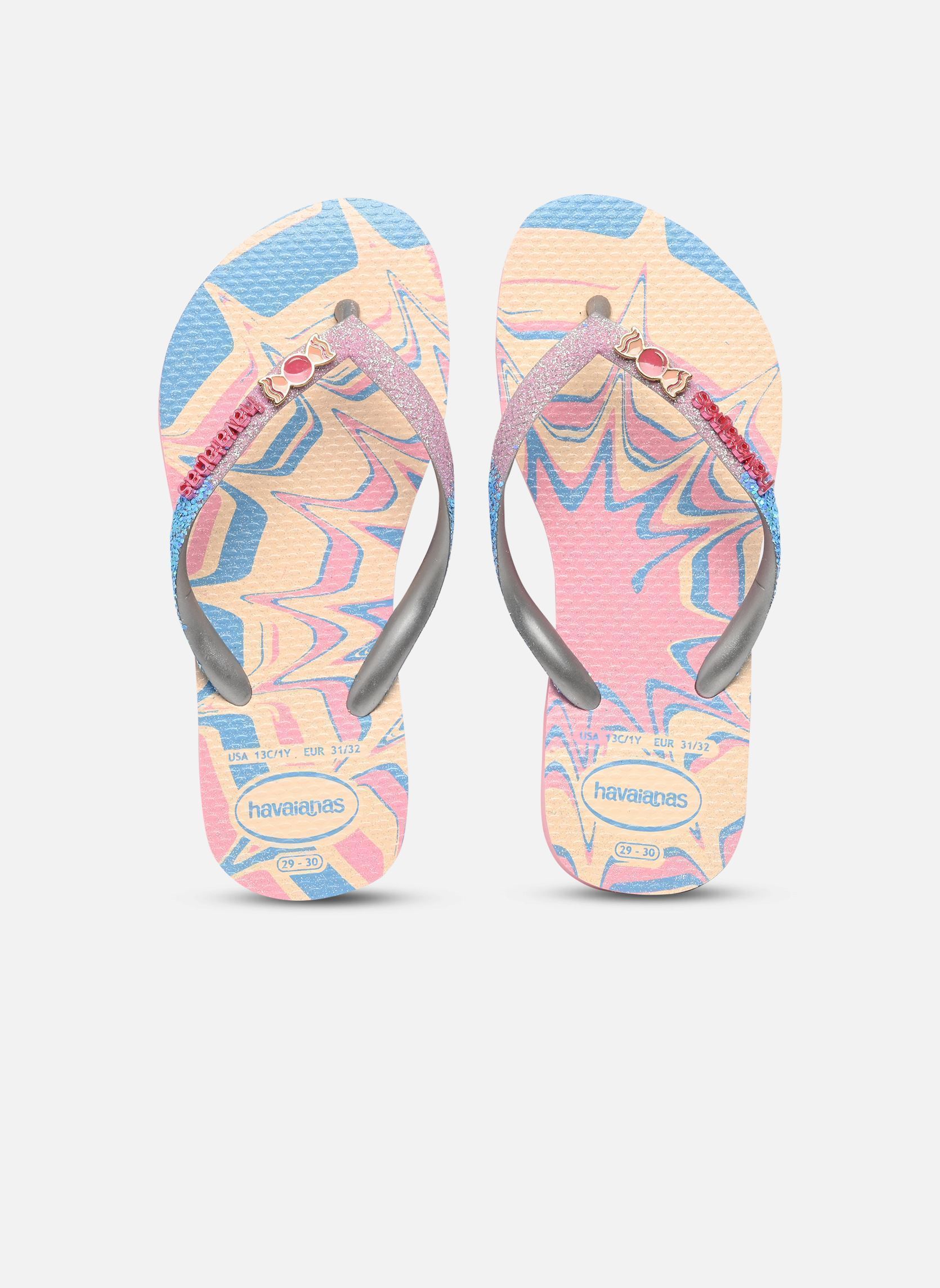 Tongs enfant Havaianas KIDS SLIM GLITTER TRENDY 35 / - vue 4