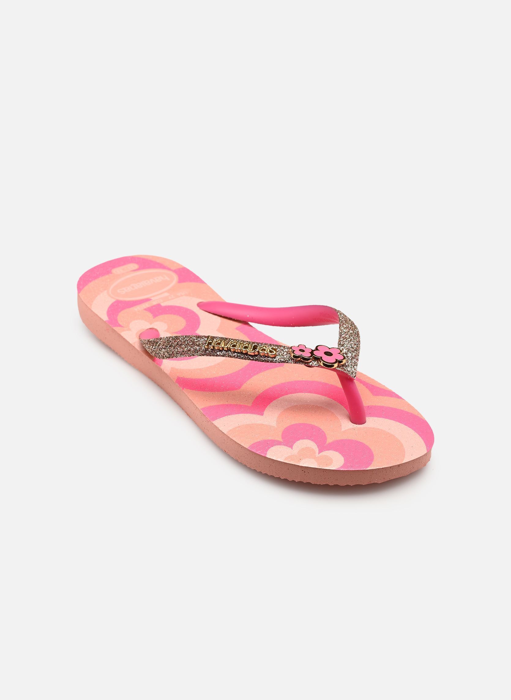 Tongs Kids Slim Glitter Trendy fille rose Havaianas Tongs Kids Slim Glitter Trendy fille rose Blossom/Pink Flux