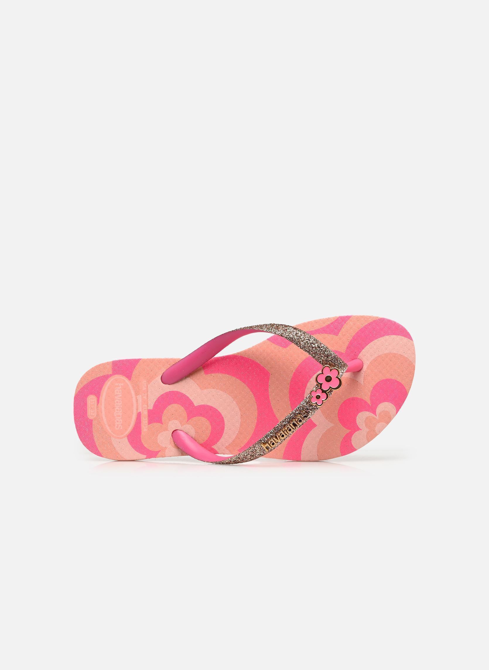Tongs Kids Slim Glitter Trendy fille rose Havaianas Tongs Kids Slim Glitter Trendy fille rose Blossom/Pink Flux