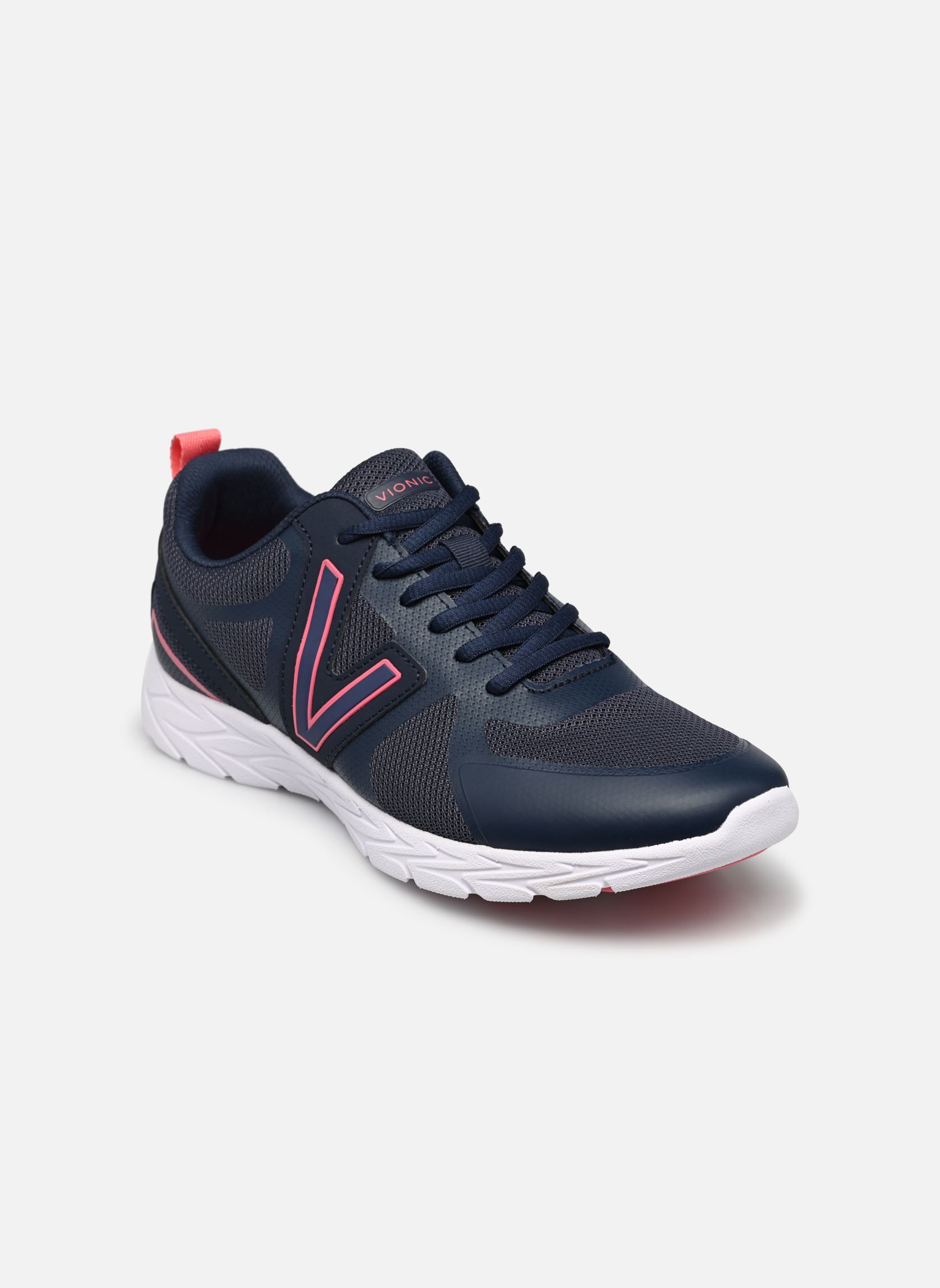 Lage sneakers Miles dames blauw Vionic Lage sneakers Miles dames blauw NAVY/PINK - 400