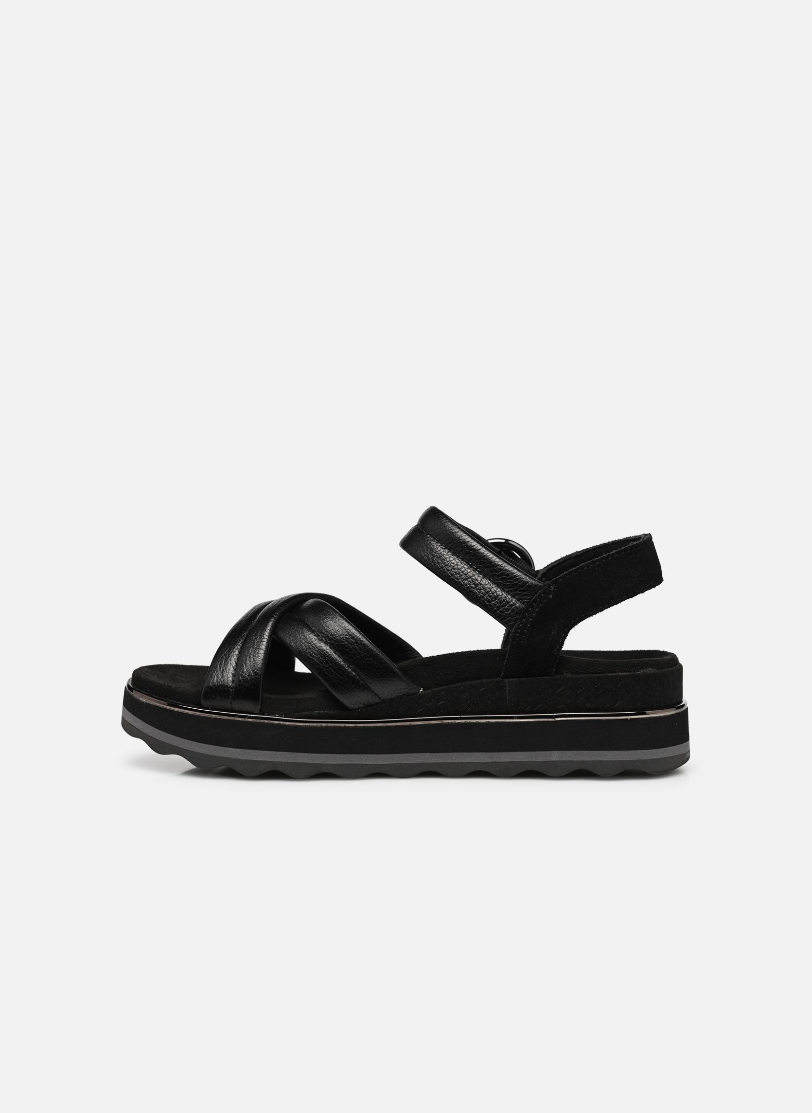 Sandalen met sleehak en plateau Reyna dames zwart Vionic Sandalen met sleehak en plateau Reyna dames zwart BLACK - 001