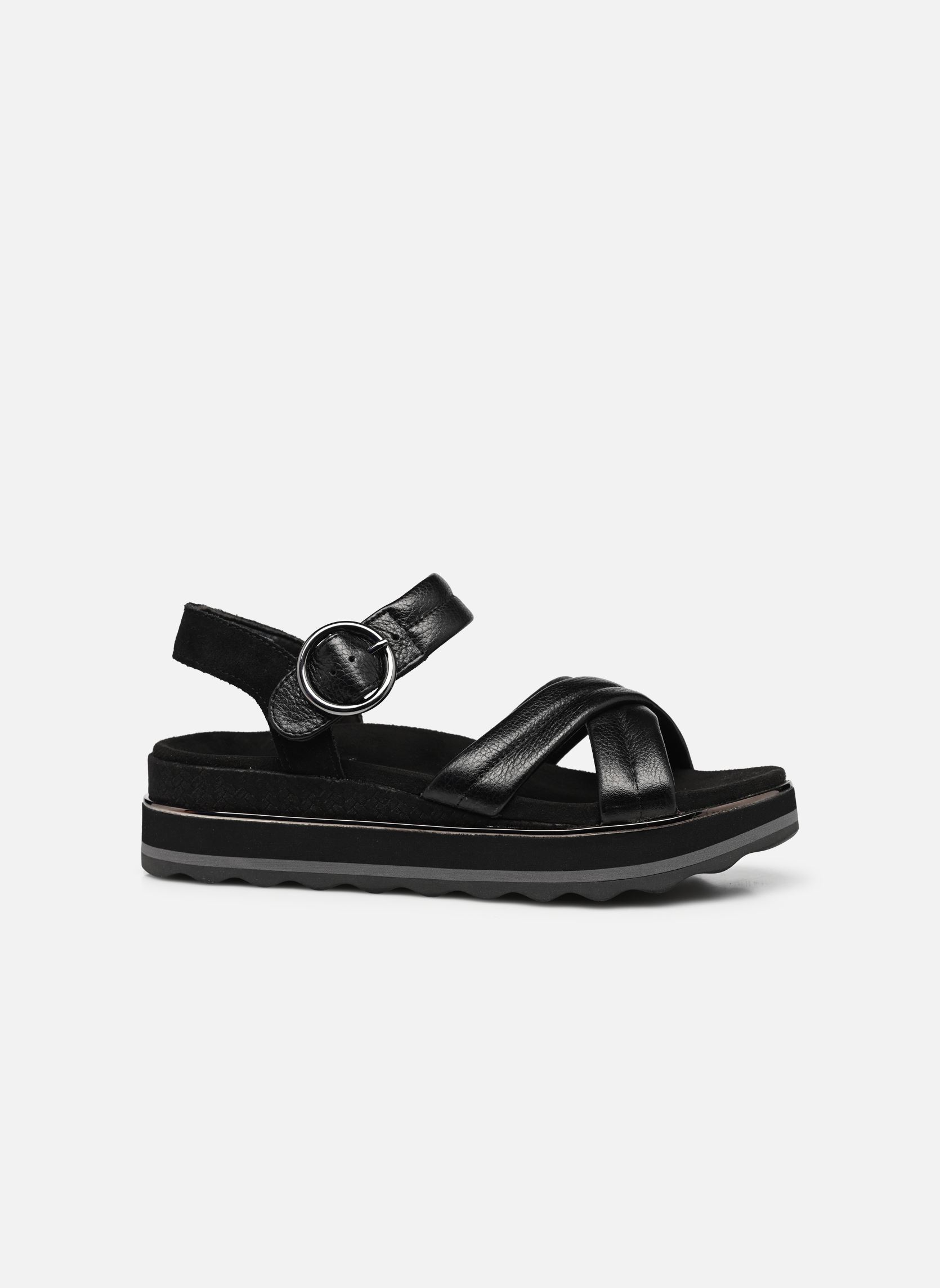 Sandalen met sleehak en plateau Reyna dames zwart Vionic Sandalen met sleehak en plateau Reyna dames zwart BLACK - 001