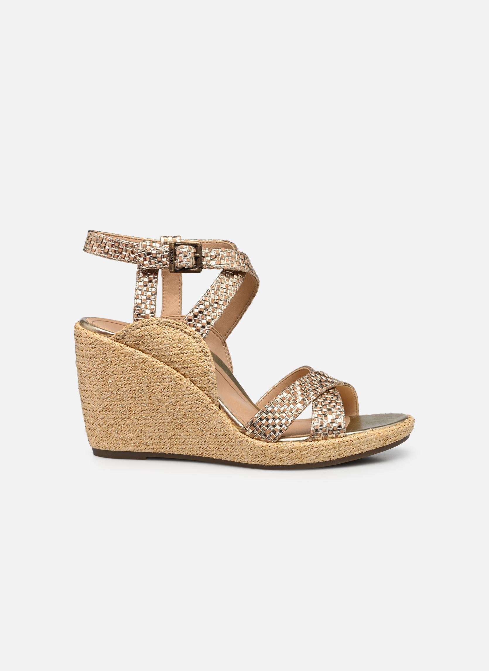 Sandali con zeppa e plateau Bonita donna oro e bronzo Vionic Sandali con zeppa e plateau Bonita donna oro e bronzo GOLD - 700