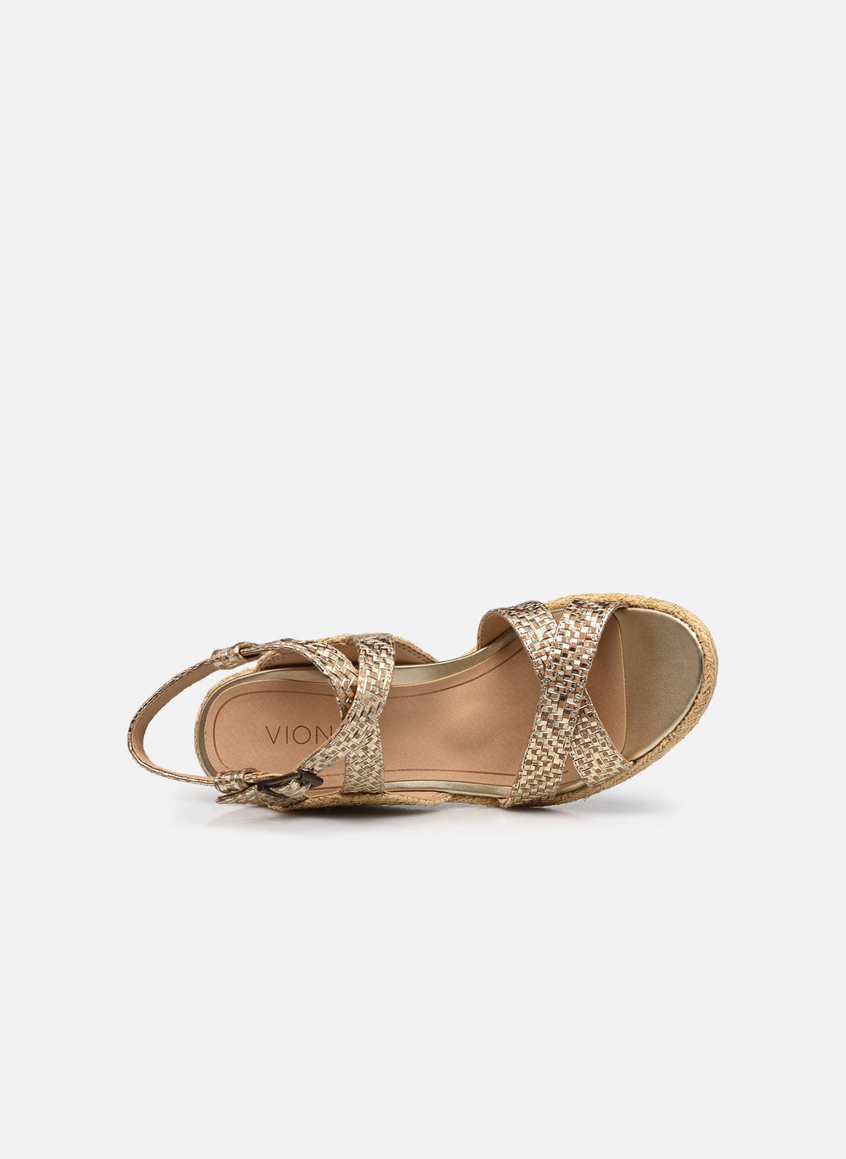Sandali con zeppa e plateau Bonita donna oro e bronzo Vionic Sandali con zeppa e plateau Bonita donna oro e bronzo GOLD - 700