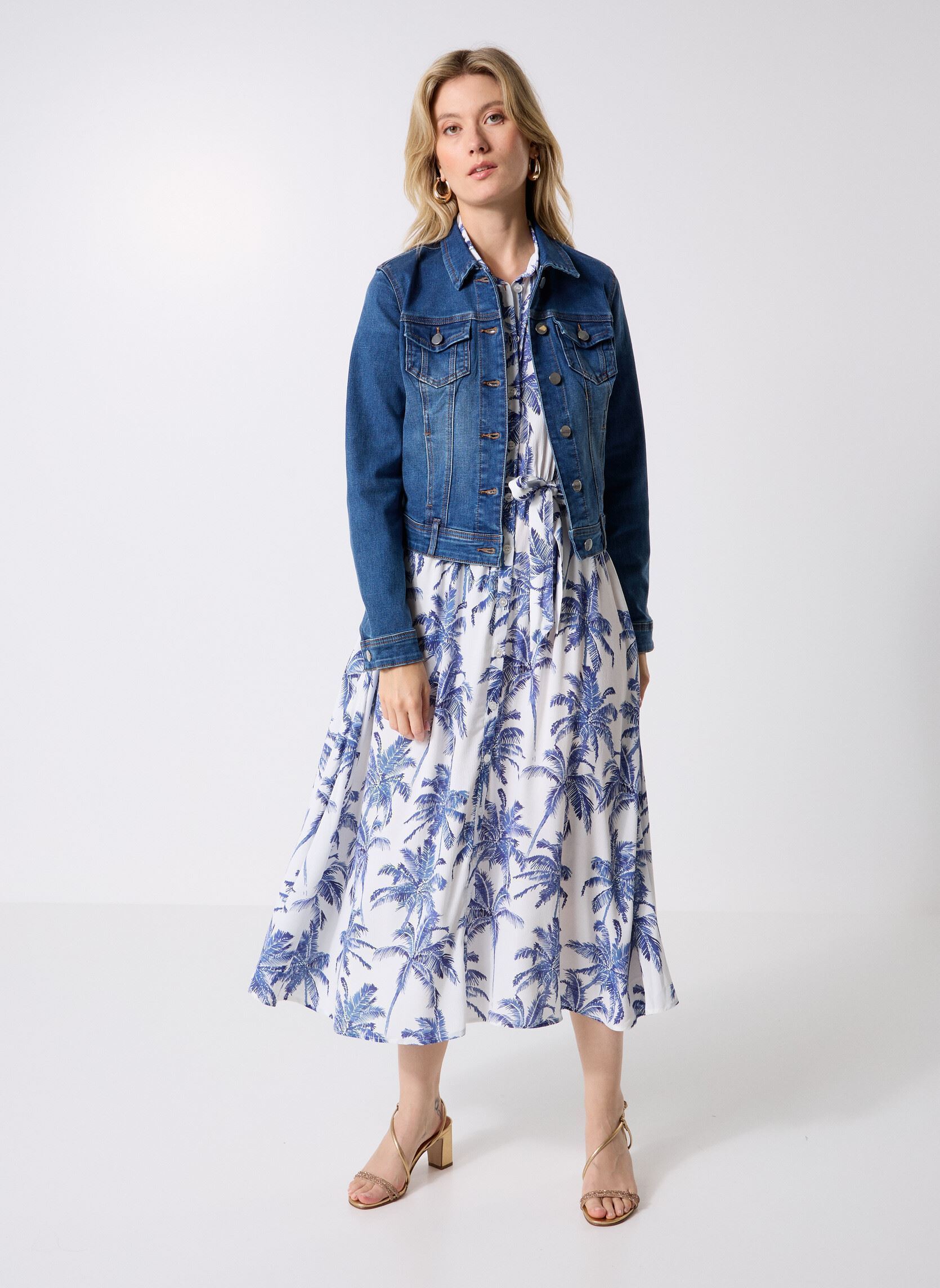 Vestes en jean VILLA denim femme bleu Georgia Rose Vestes en jean VILLA denim femme bleu DENIM STONE