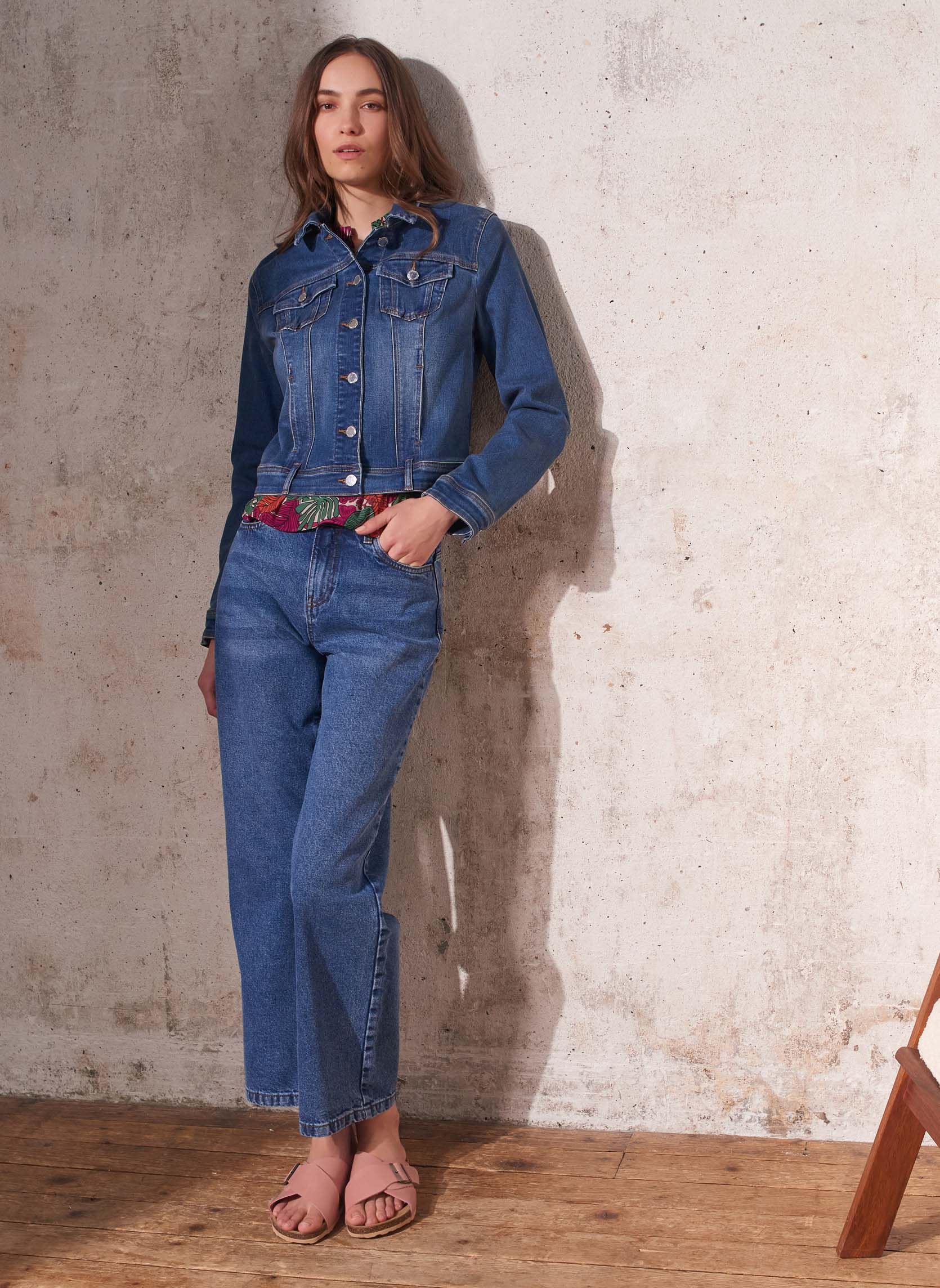 Vestes en jean VILLA denim femme bleu Georgia Rose Vestes en jean VILLA denim femme bleu DENIM STONE