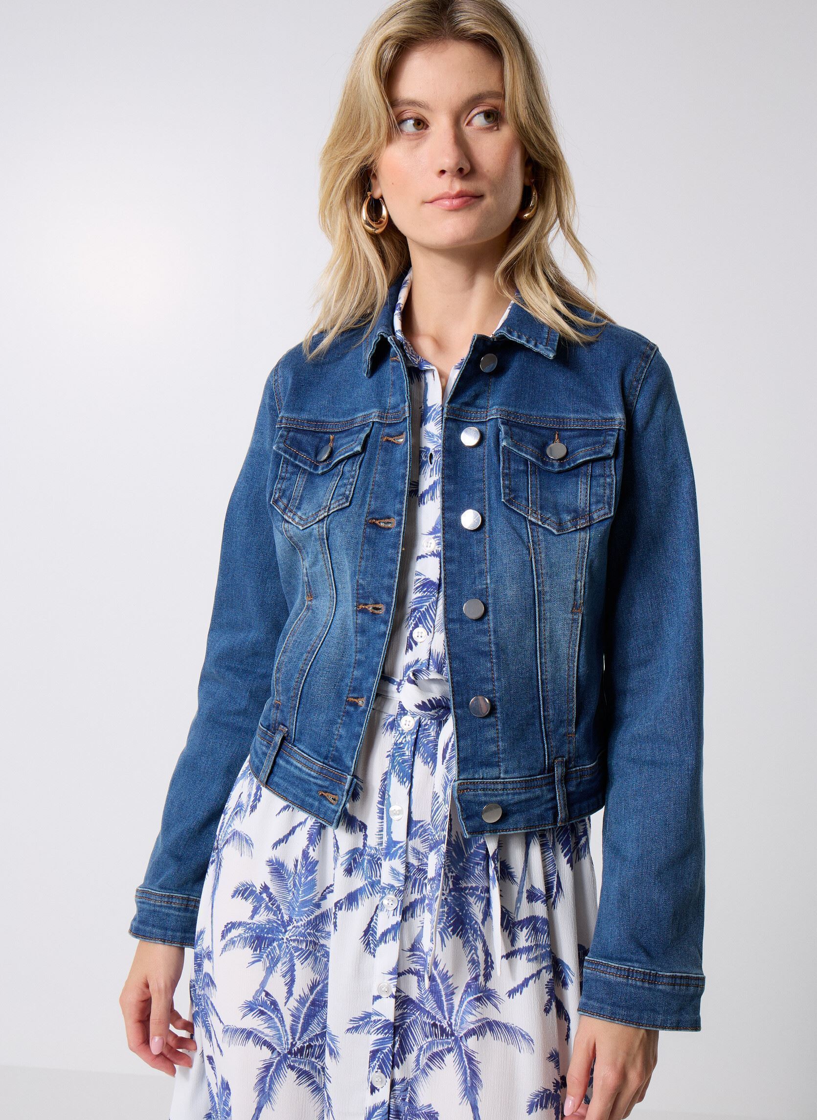 Vestes en jean VILLA denim femme bleu Georgia Rose Vestes en jean VILLA denim femme bleu DENIM STONE