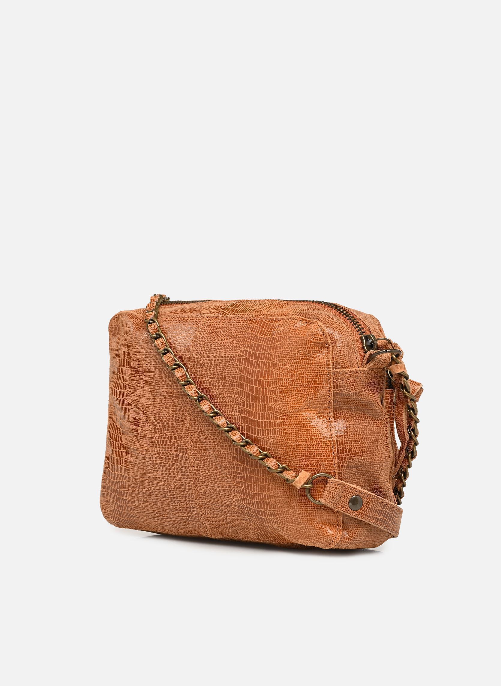 Schoudertassen PCNAINA LEATHER CROSS BODY FC NOOS dames bruin Pieces Schoudertassen PCNAINA LEATHER CROSS BODY FC NOOS dames bruin ROOT BEER MICRO SNAKE