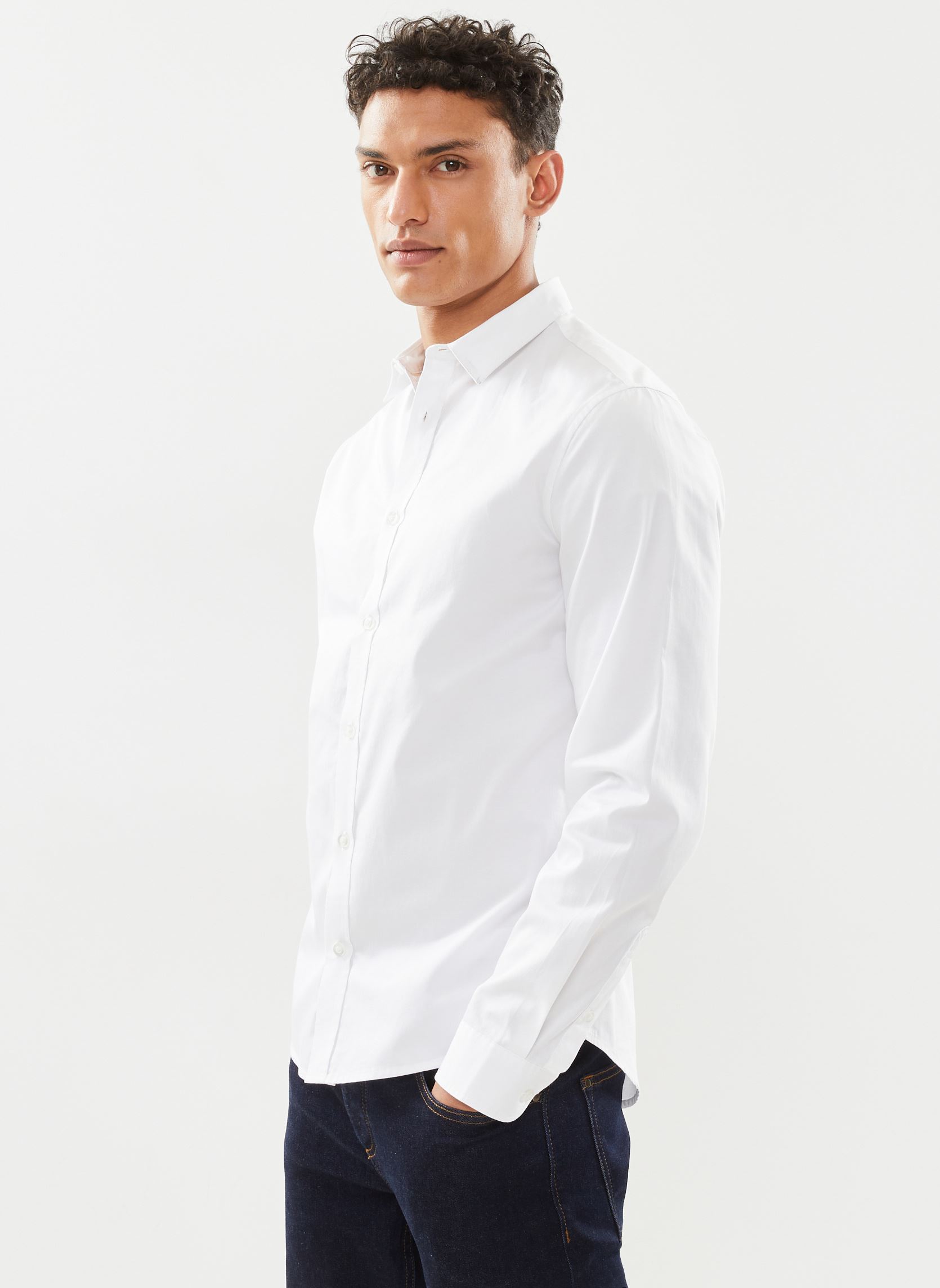 Hemden BARRY heren wit Marvin&Co Hemden BARRY heren wit Bright white