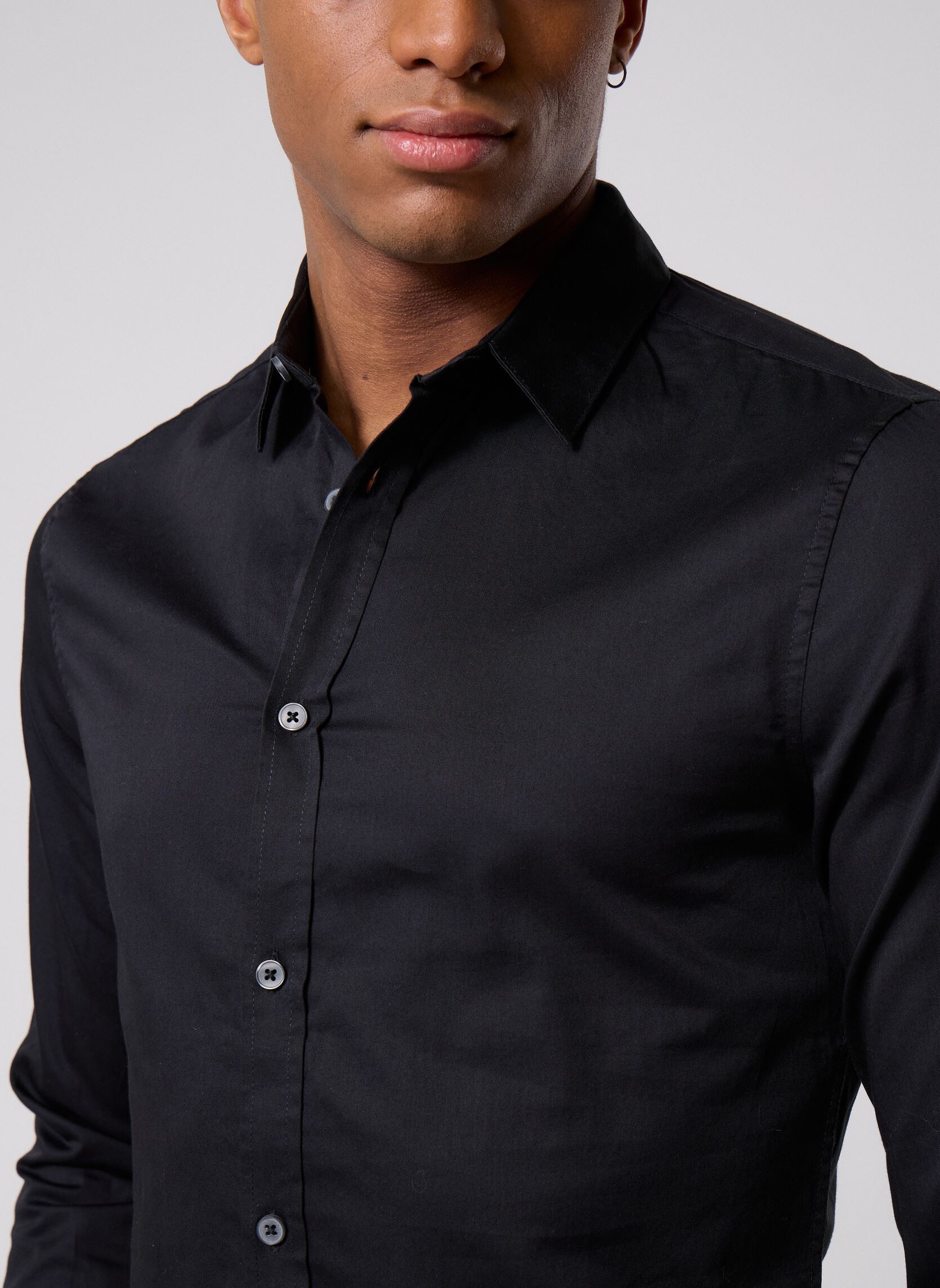 Chemises BARRY homme noir Marvin&Co Chemises BARRY homme noir JET BLACK