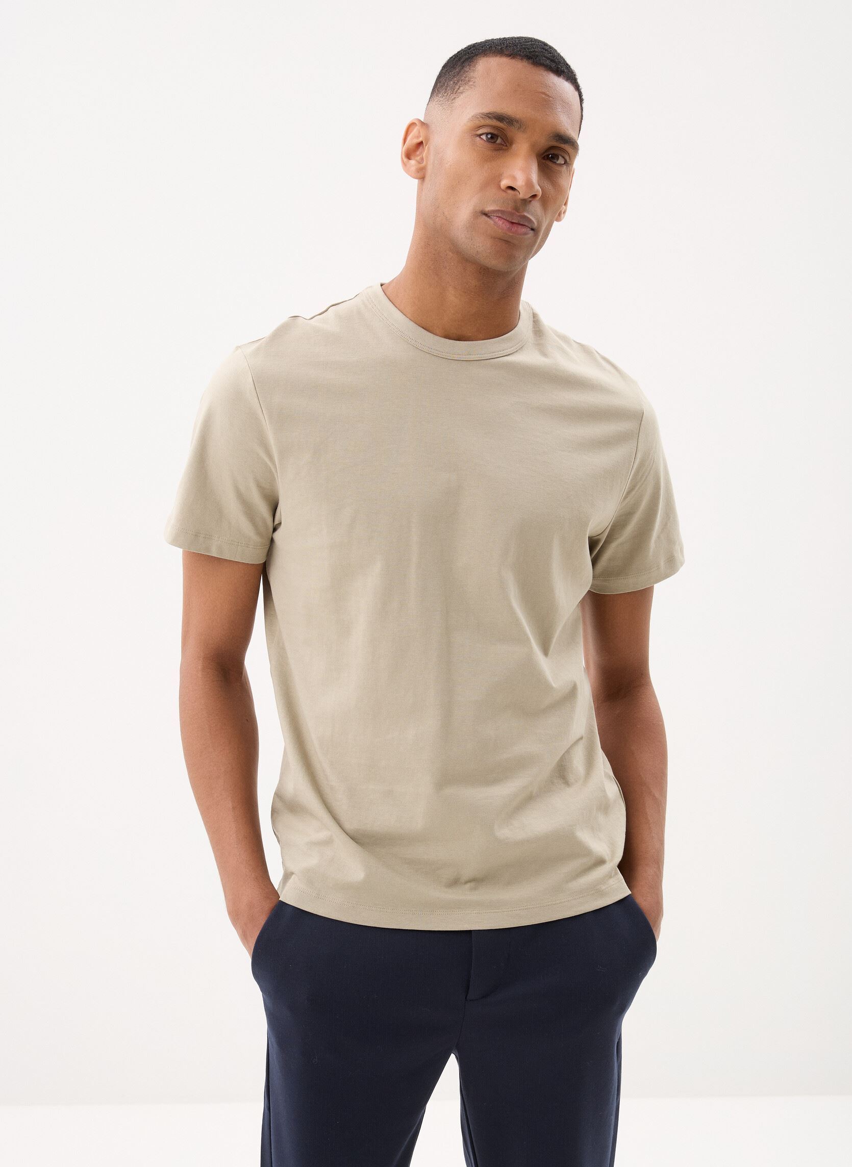 Tee-shirts CALVIN homme beige Marvin&Co Tee-shirts CALVIN homme beige LONDON FOG