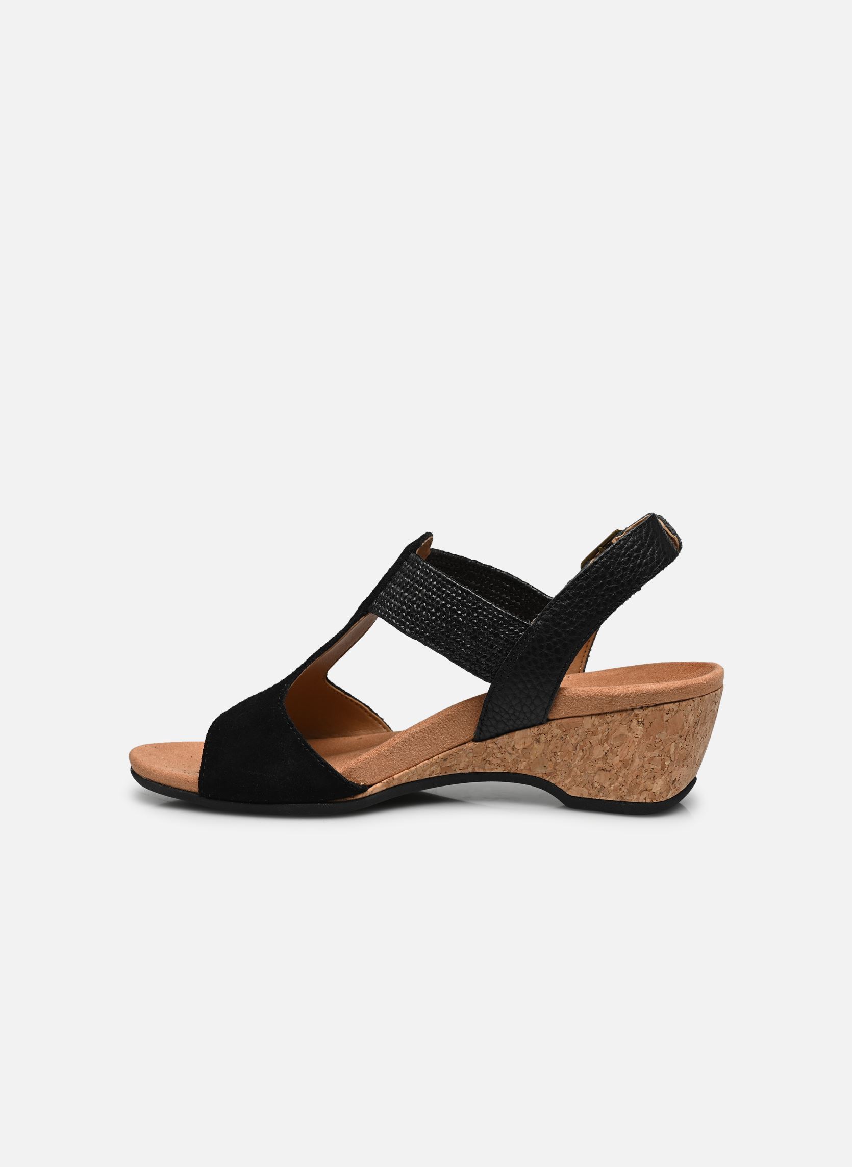 Sandalen met sleehak en plateau Kaytie dames zwart Vionic Sandalen met sleehak en plateau Kaytie dames zwart BLACK - 001