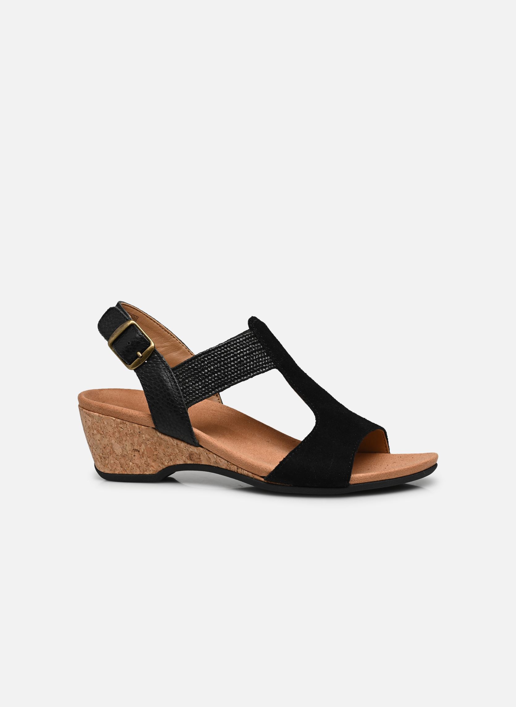 Sandalen met sleehak en plateau Kaytie dames zwart Vionic Sandalen met sleehak en plateau Kaytie dames zwart BLACK - 001