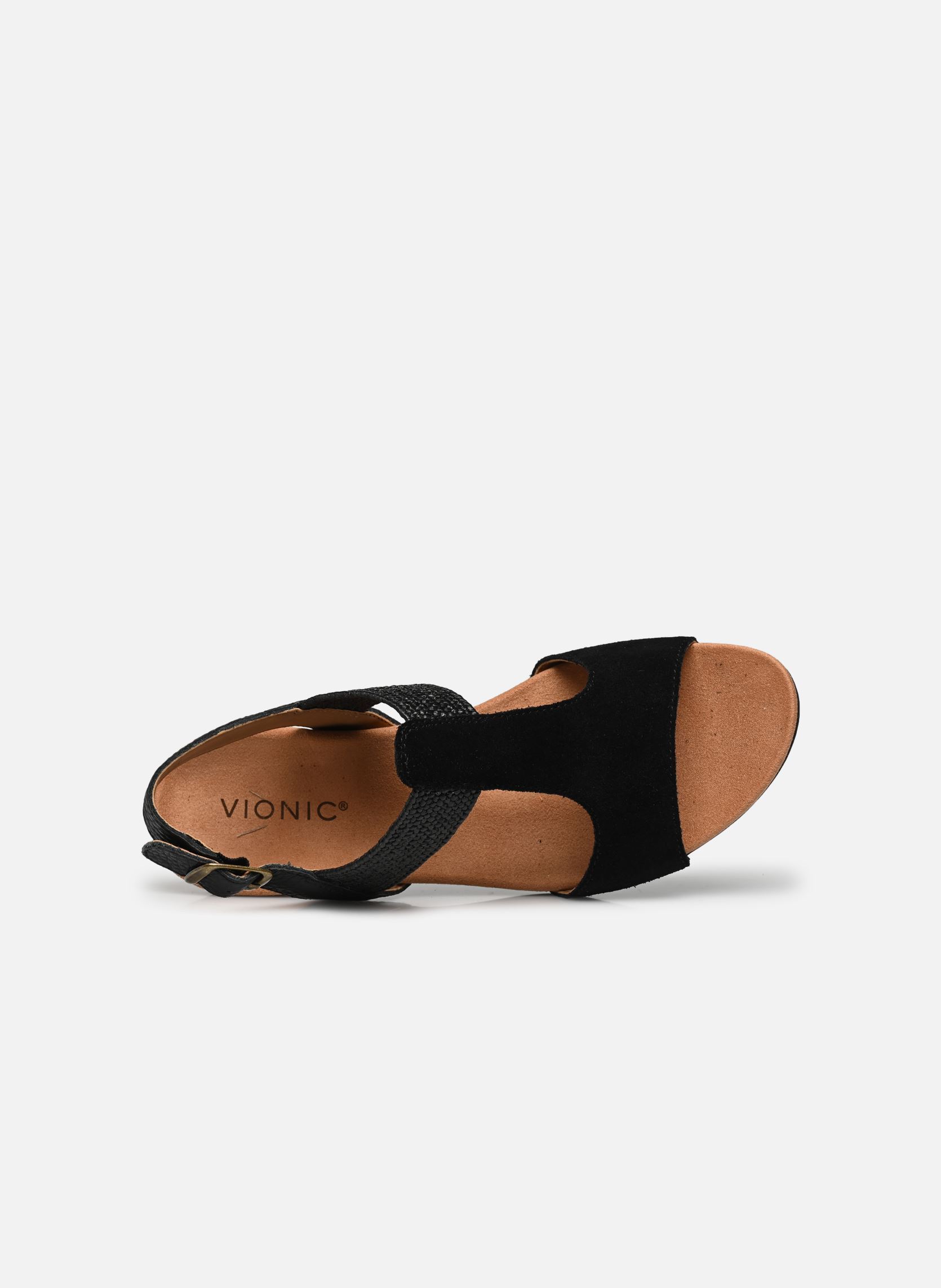 Sandalen met sleehak en plateau Kaytie dames zwart Vionic Sandalen met sleehak en plateau Kaytie dames zwart BLACK - 001