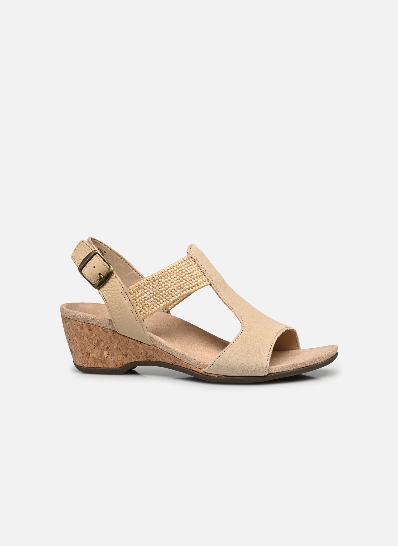 Sandalen met sleehak en plateau Kaytie dames beige Vionic Sandalen met sleehak en plateau Kaytie dames beige SEMOLINA - 250