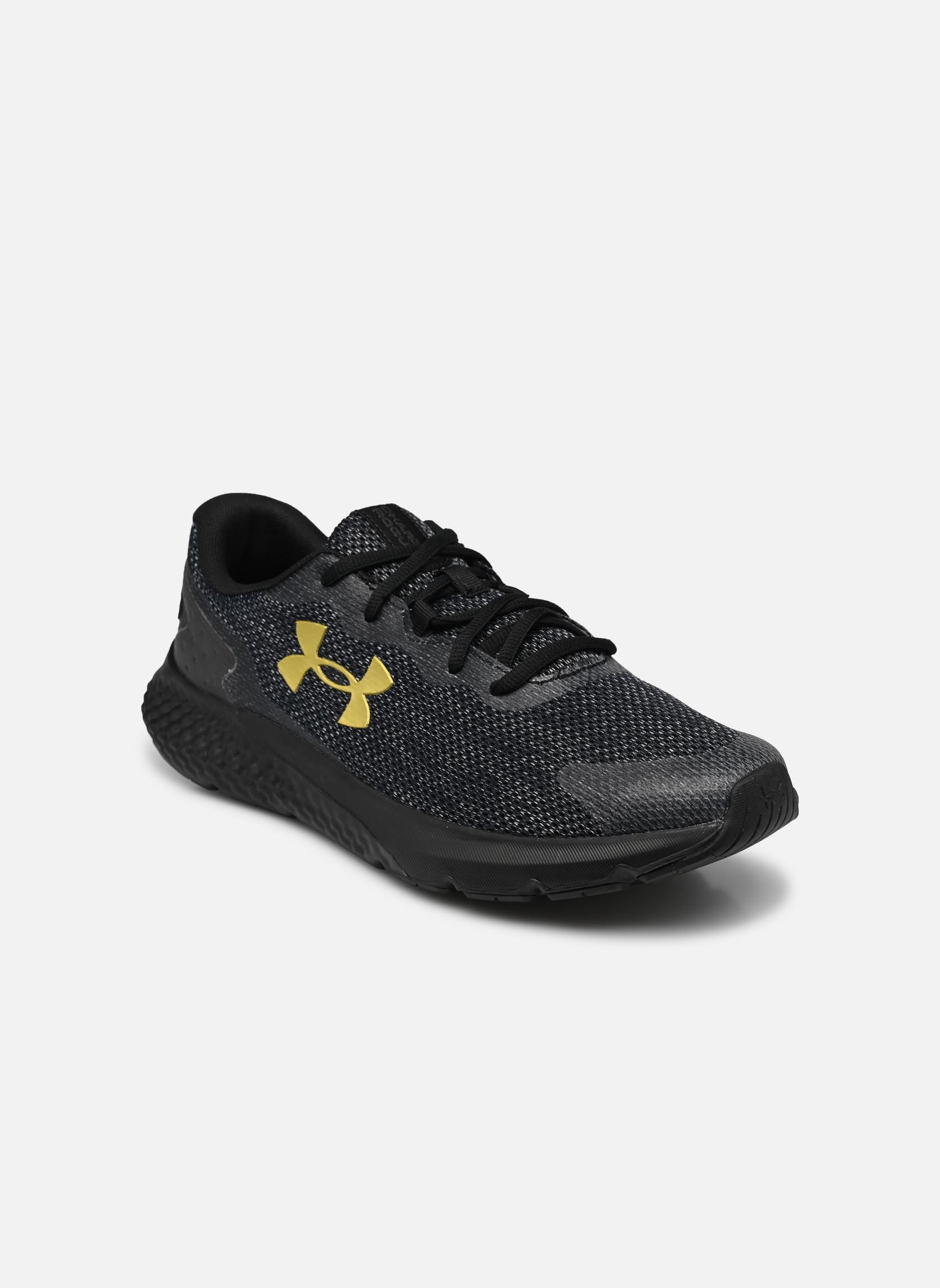 Sportschuhe UA Charged Rogue 3 Knit herren schwarz Under Armour Sportschuhe UA Charged Rogue 3 Knit herren schwarz BLACK / BLACK / METALLIC GOLD