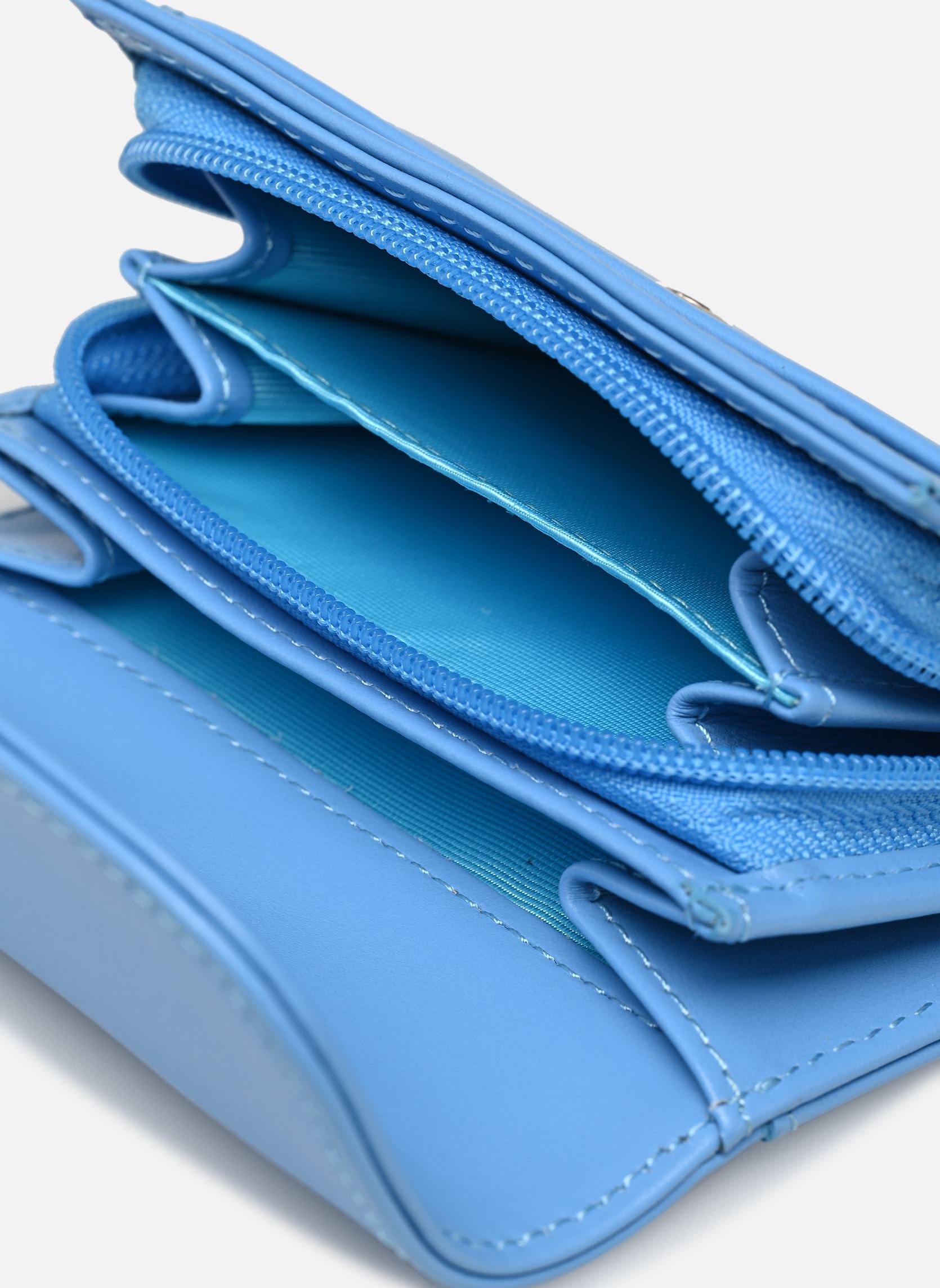 Portamonete Portefeuille A rabat avec pression Paris donna blu Lancaster Portamonete Portefeuille A rabat avec pression Paris donna blu BLEU ATOLL