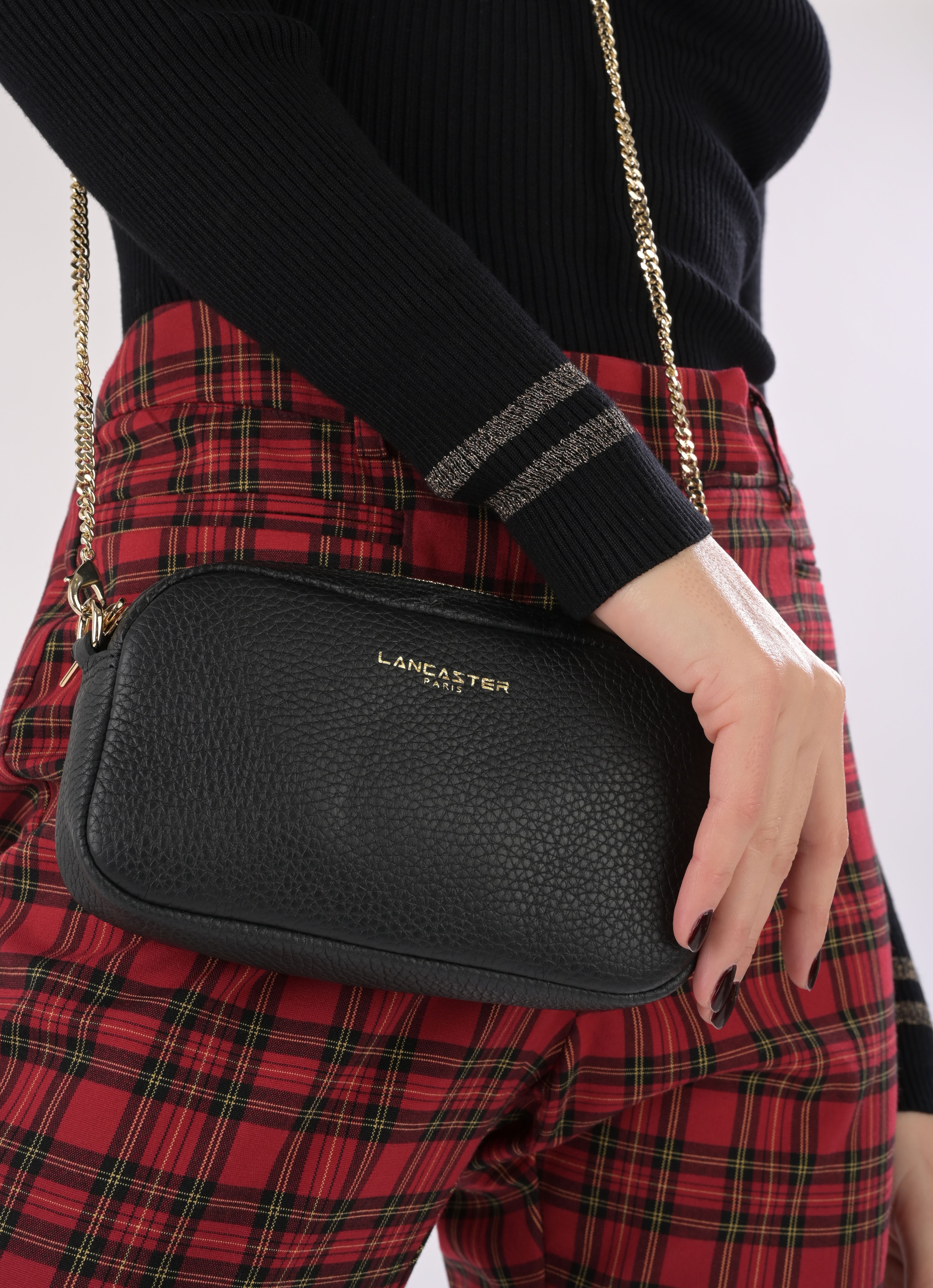 Bandolera Sac trotteur Zippé Mini Studio Mimi mujer negro Lancaster Bandolera Sac trotteur Zippé Mini Studio Mimi mujer negro NOIR