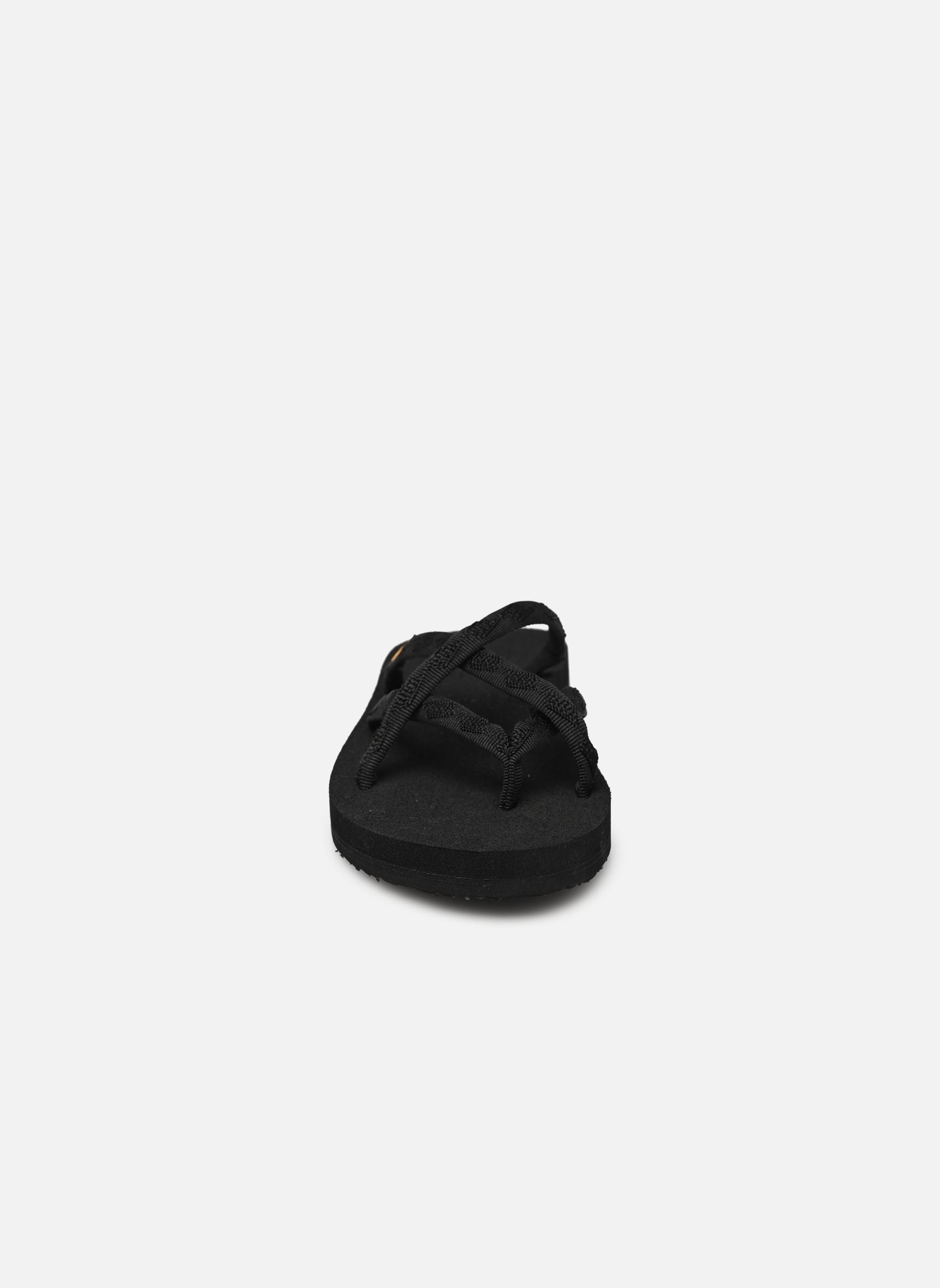 Pantoletten Olowahu damen schwarz Teva Pantoletten Olowahu damen schwarz MIX B BLACK ON BLACK