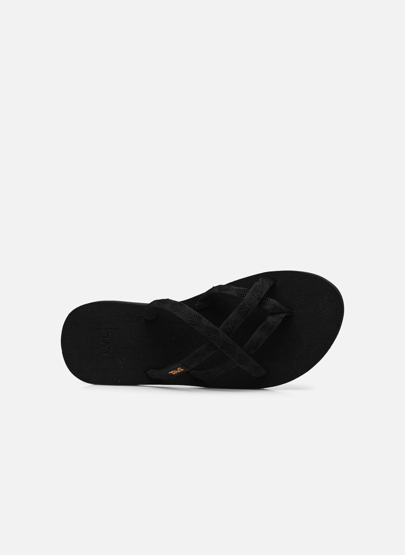 Pantoletten Olowahu damen schwarz Teva Pantoletten Olowahu damen schwarz MIX B BLACK ON BLACK