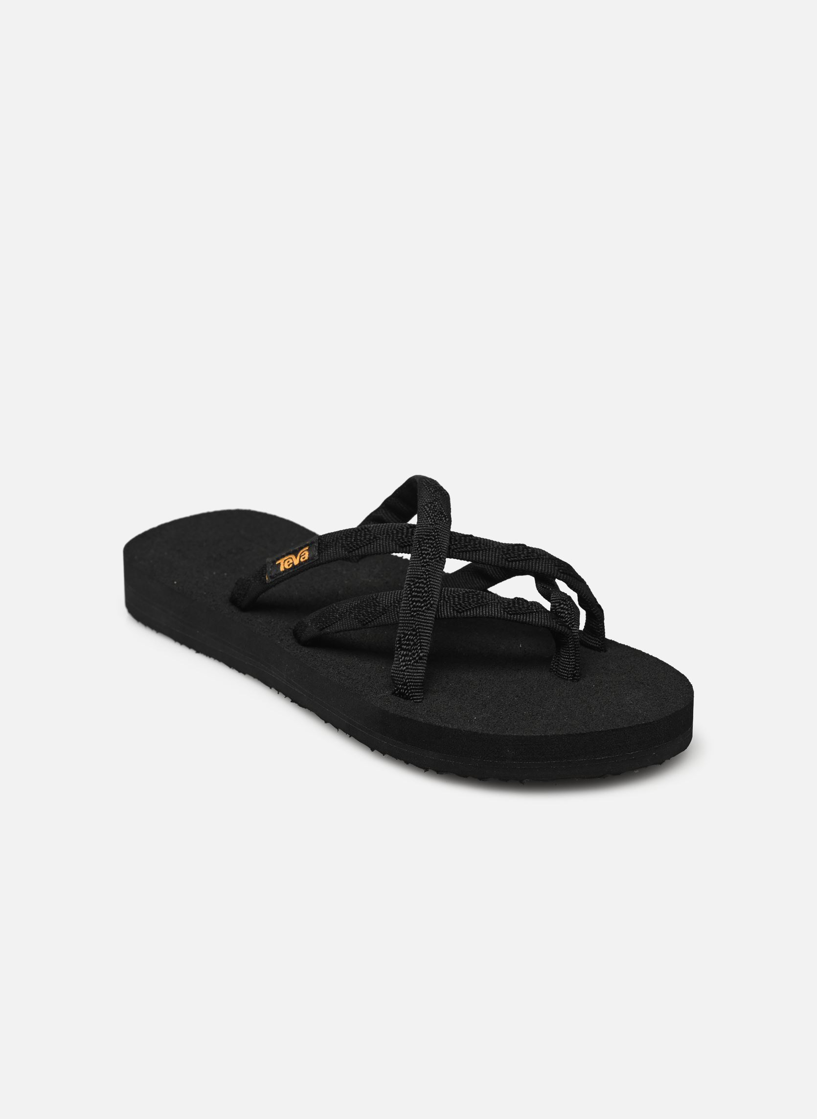 Pantoletten Olowahu damen schwarz Teva Pantoletten Olowahu damen schwarz MIX B BLACK ON BLACK