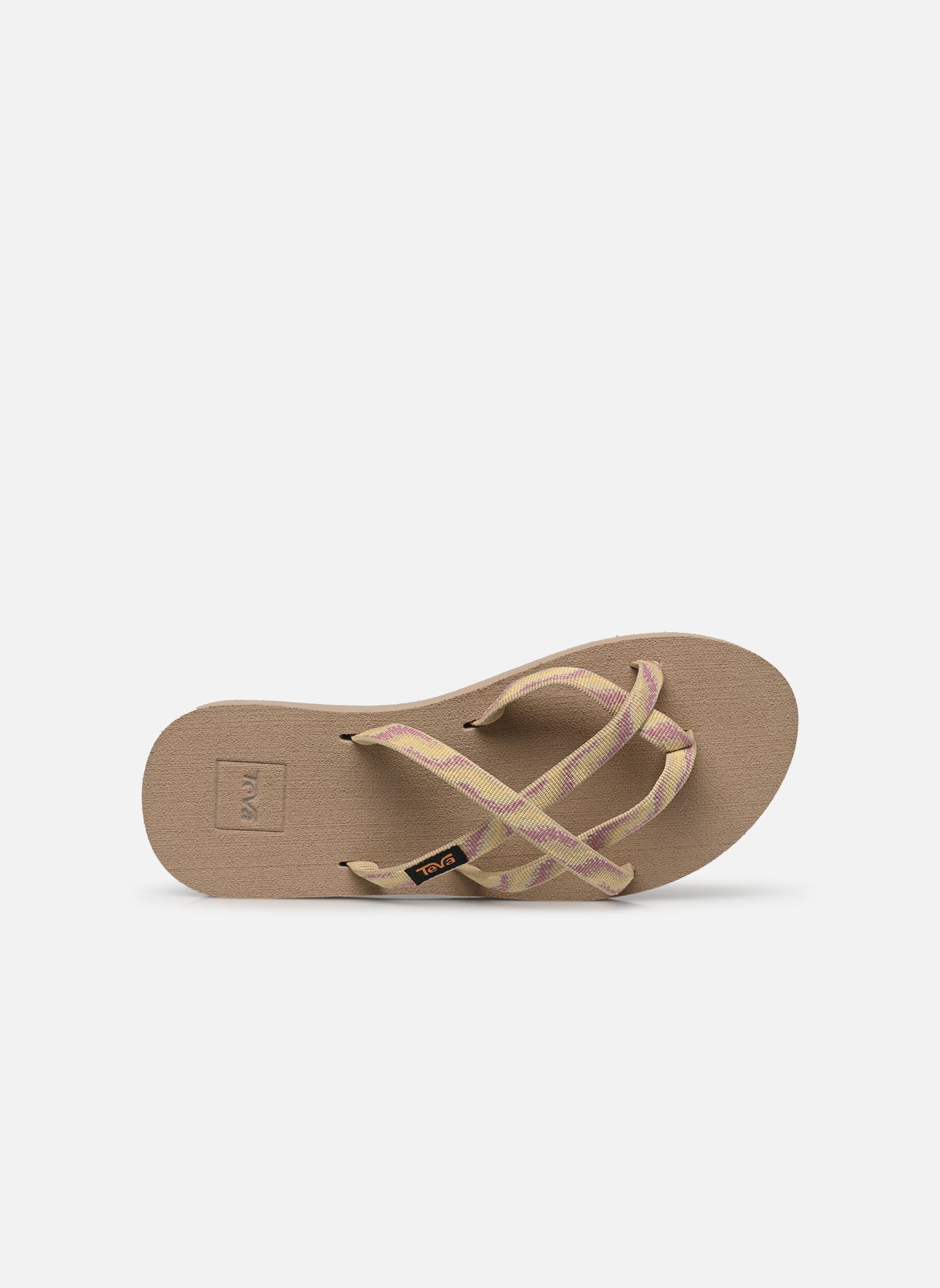 Pantoletten Olowahu damen beige Teva Pantoletten Olowahu damen beige Neon Wave Peach Ice