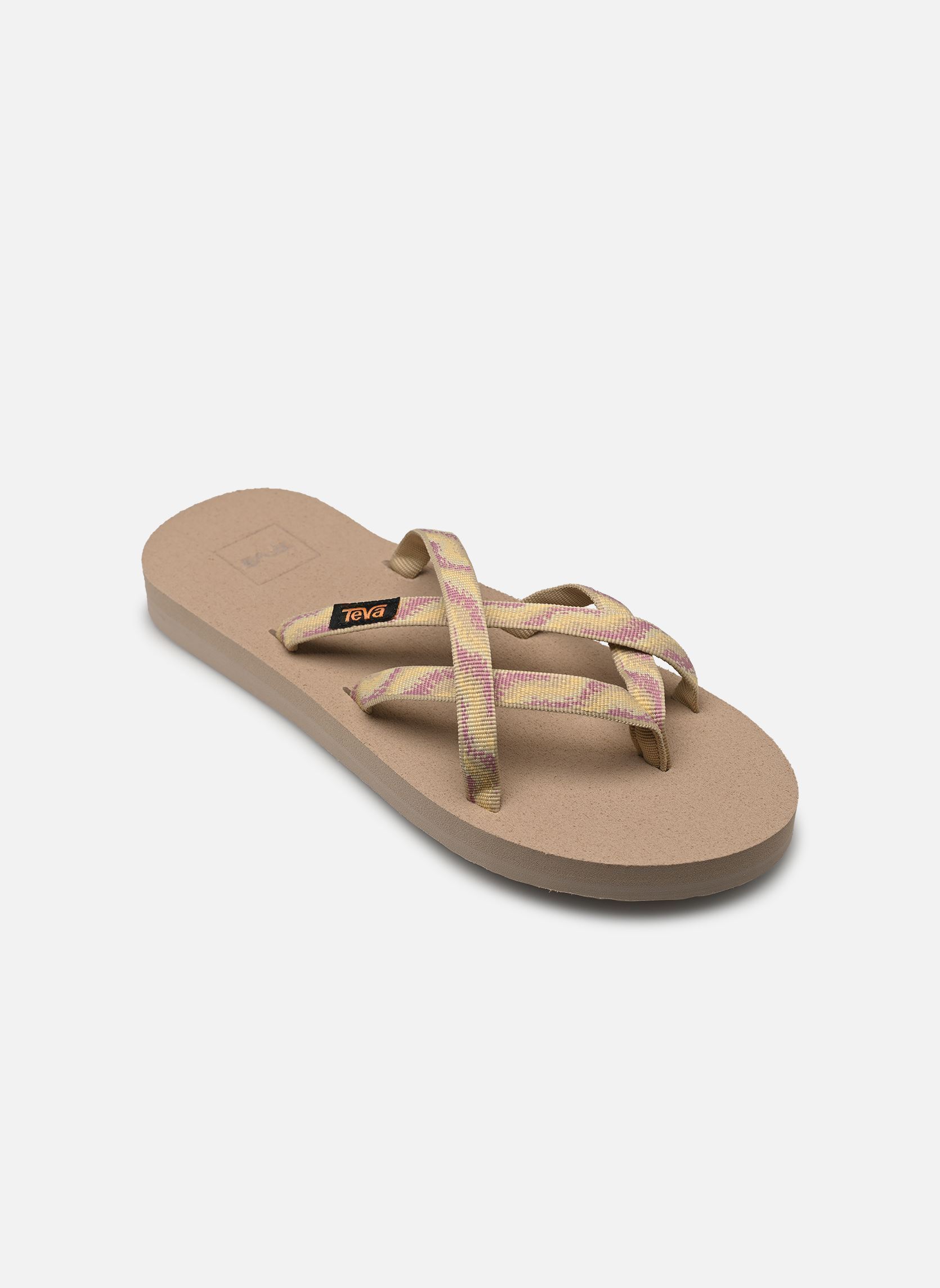 Pantoletten Olowahu damen beige Teva Pantoletten Olowahu damen beige Neon Wave Peach Ice