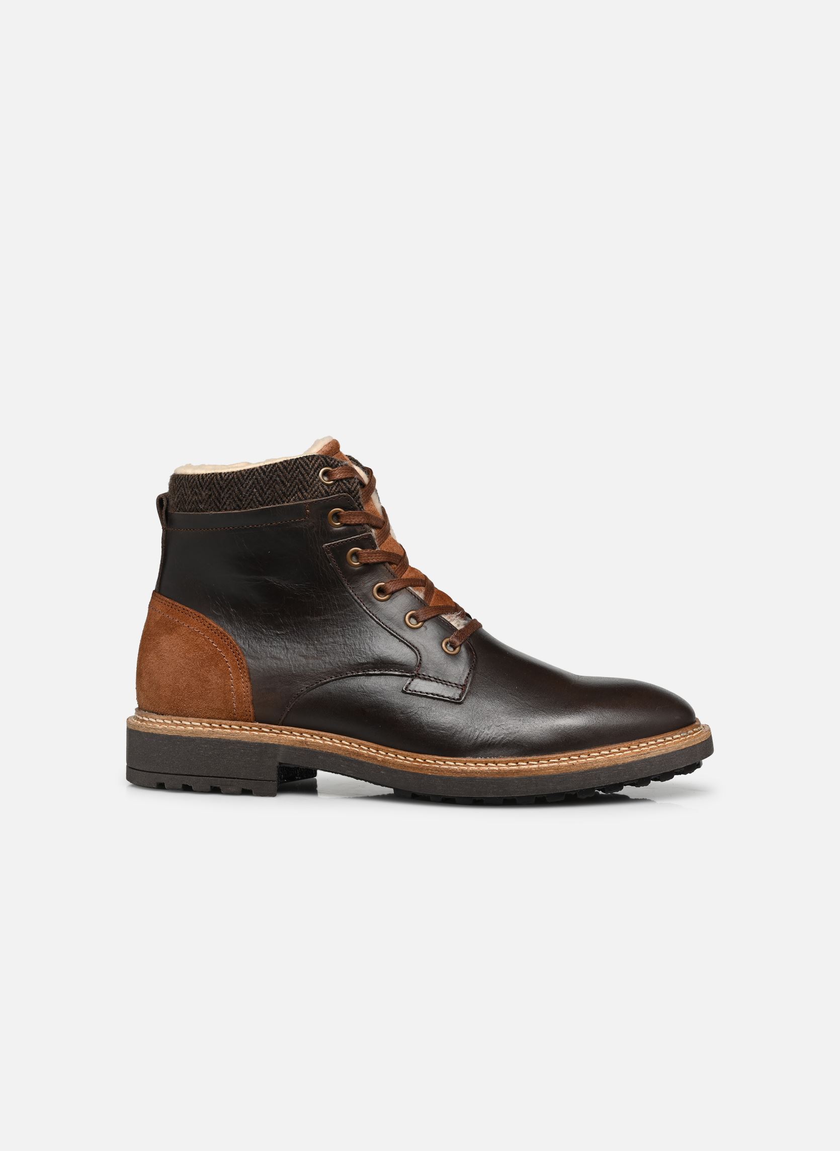 Bottines à lacets Wetowi homme marron Marvin&Co Bottines à lacets Wetowi homme marron Marron foncé