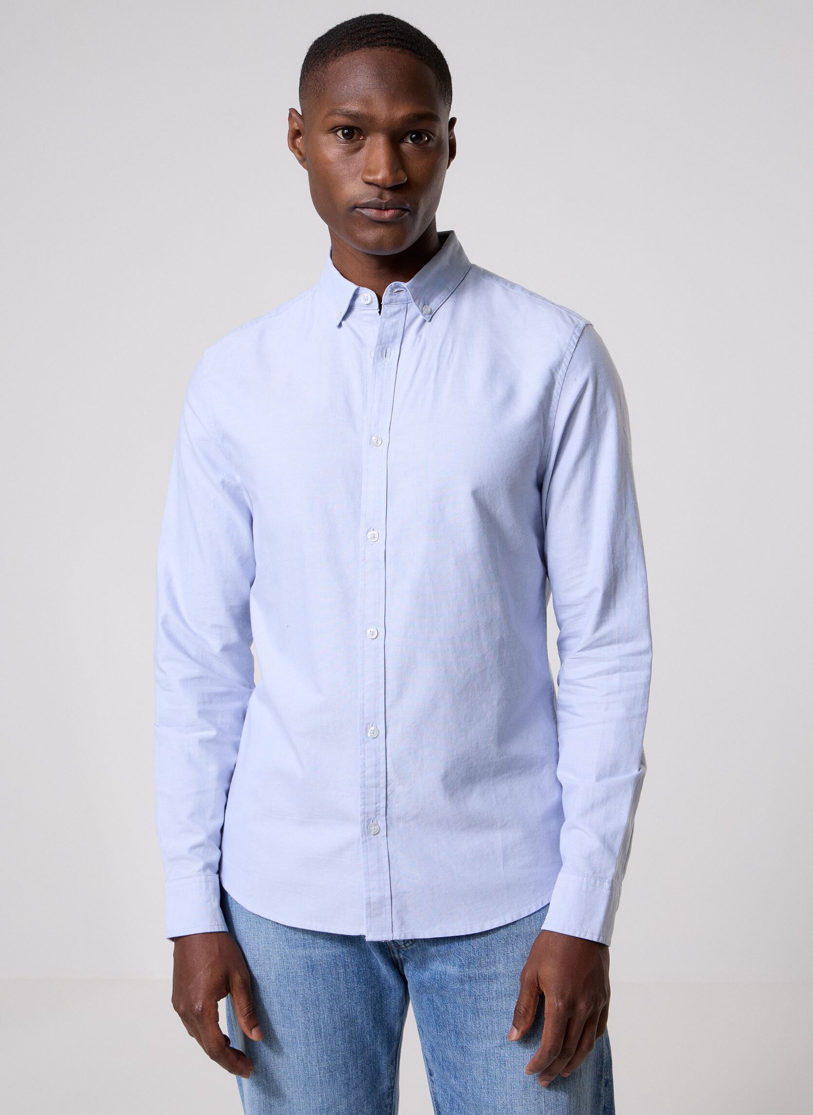 Hemden BASILE heren blauw Marvin&Co Hemden BASILE heren blauw KENTUCKY BLUE