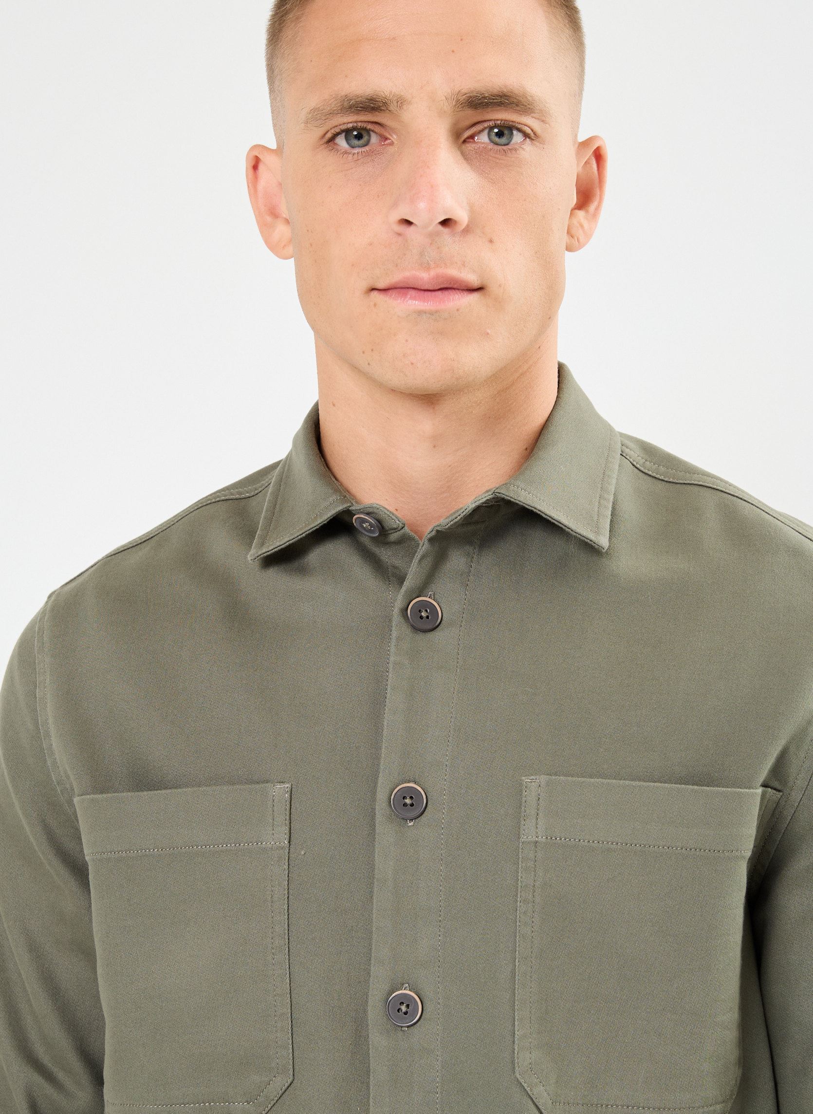 Vestes BEN homme vert Marvin&Co Vestes BEN homme vert DUSTY OLIVE