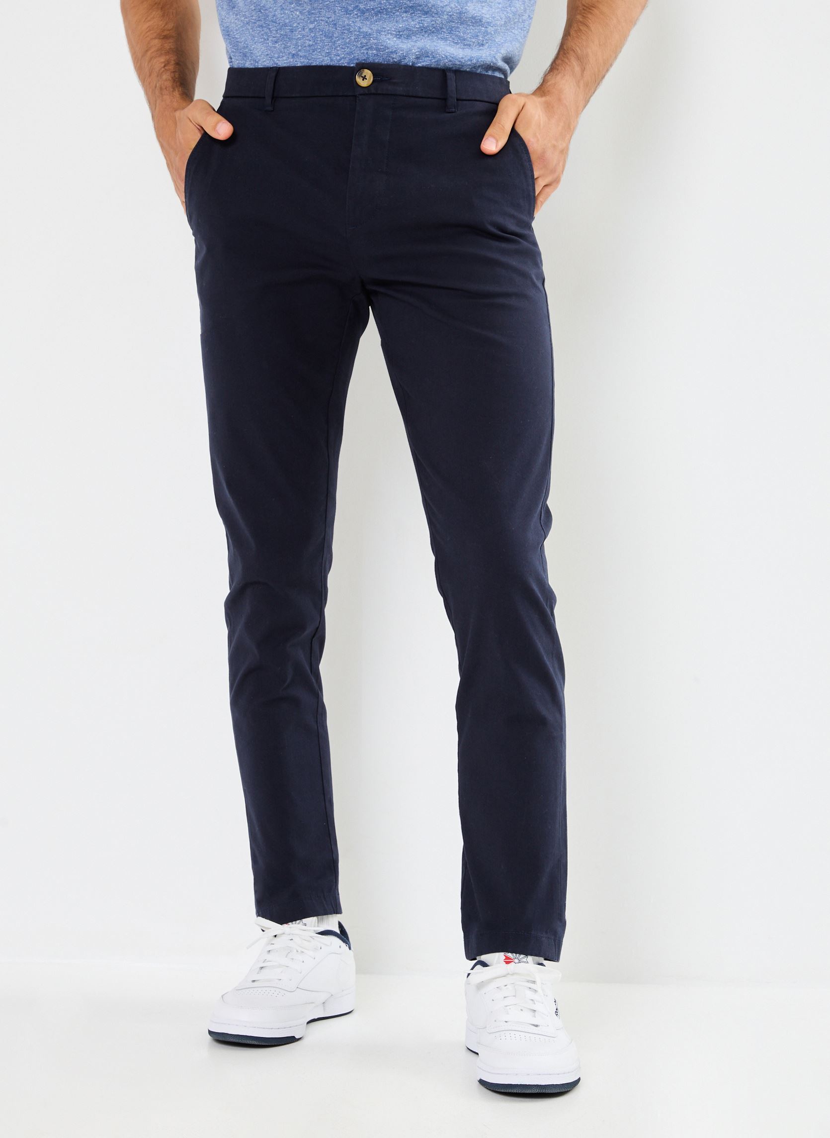 Pantalons chino PASCAL homme bleu Marvin&Co Pantalons chino PASCAL homme bleu NIGHT SKY