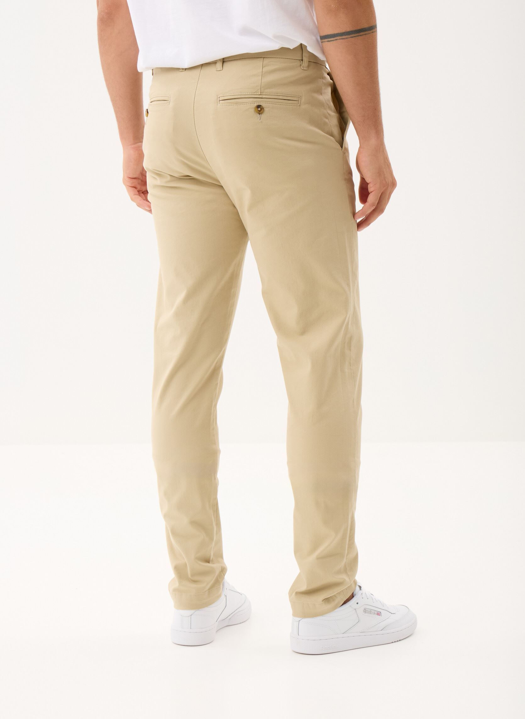 Pantalons chino PASCAL homme beige Marvin&Co Pantalons chino PASCAL homme beige FIELDS OF RYE