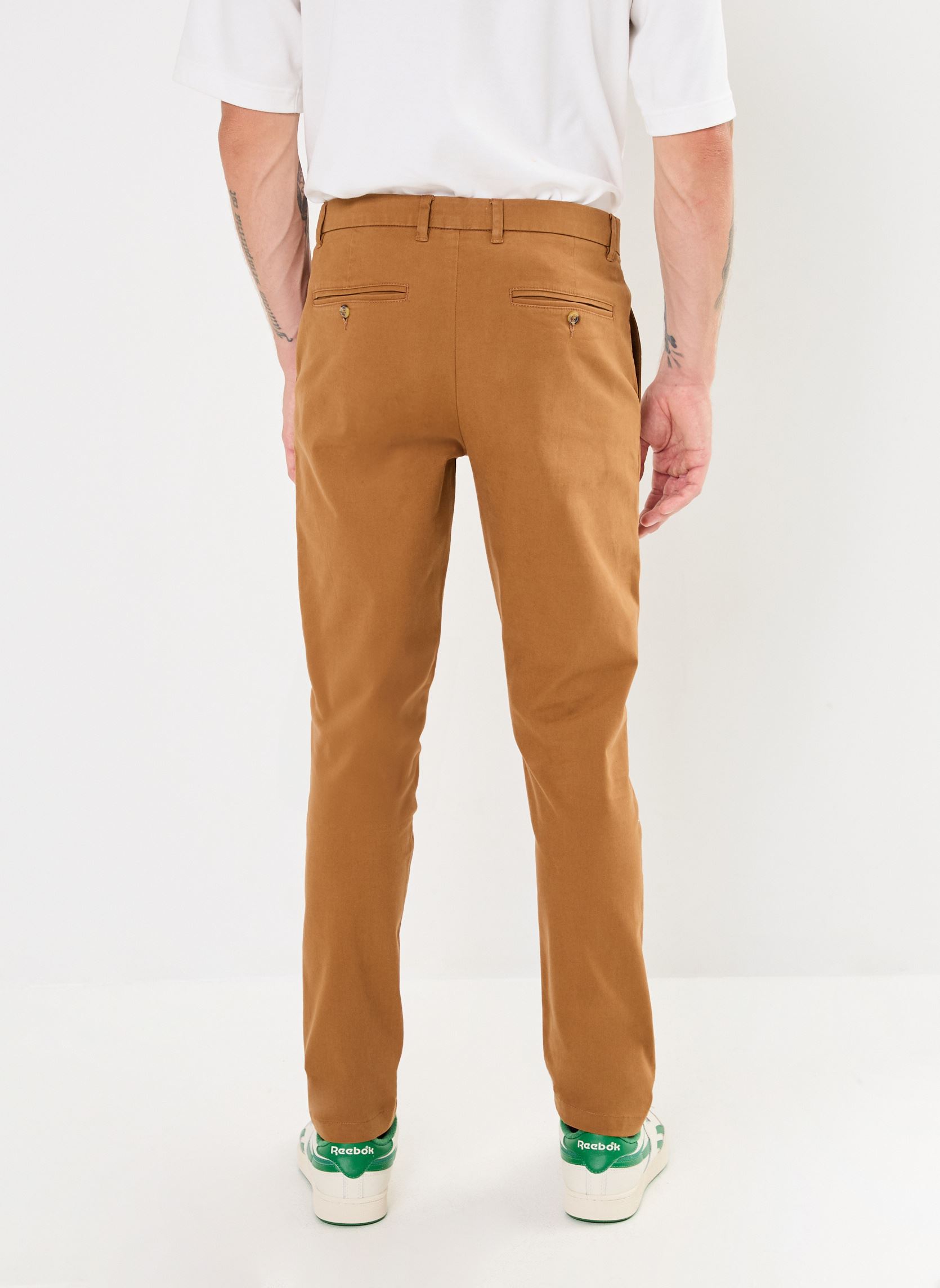 Pantalons chino PASCAL homme marron Marvin&Co Pantalons chino PASCAL homme marron NUTHATCH