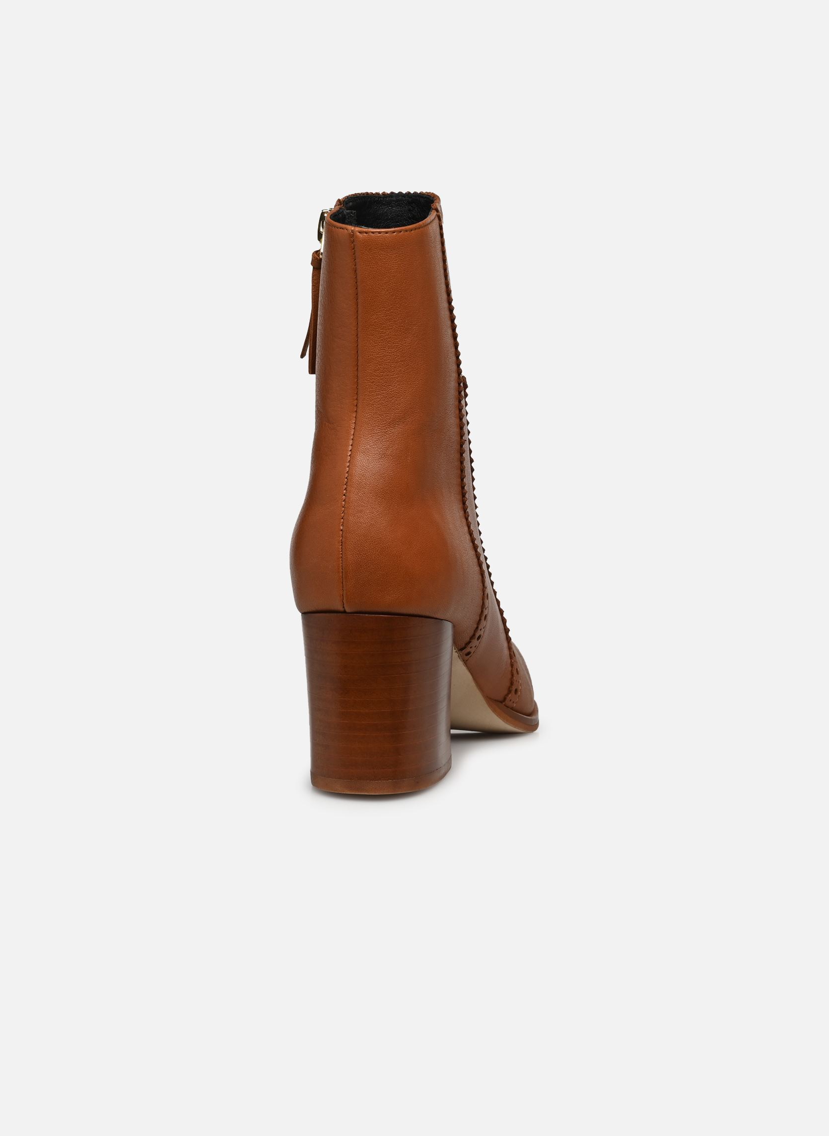 Lage enkellaarsjes Lori dames goud en brons Georgia Rose Lage enkellaarsjes Lori dames goud en brons COGNAC