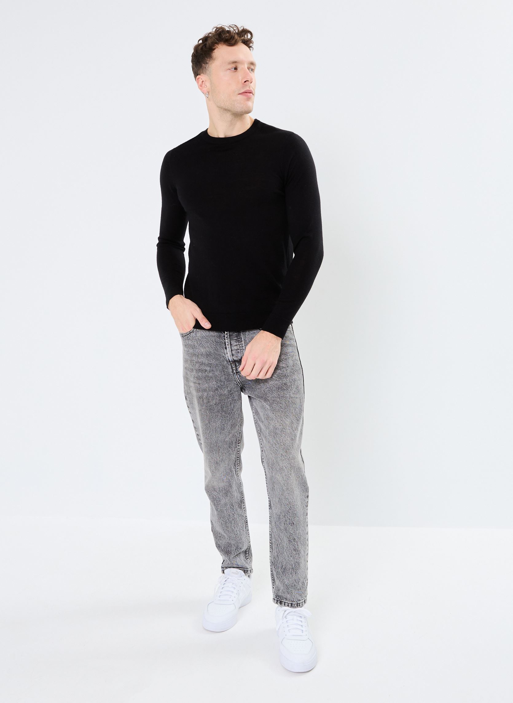 Pulls GUILLAUME laine homme noir Marvin&Co Pulls GUILLAUME laine homme noir BLACK BEAUTY
