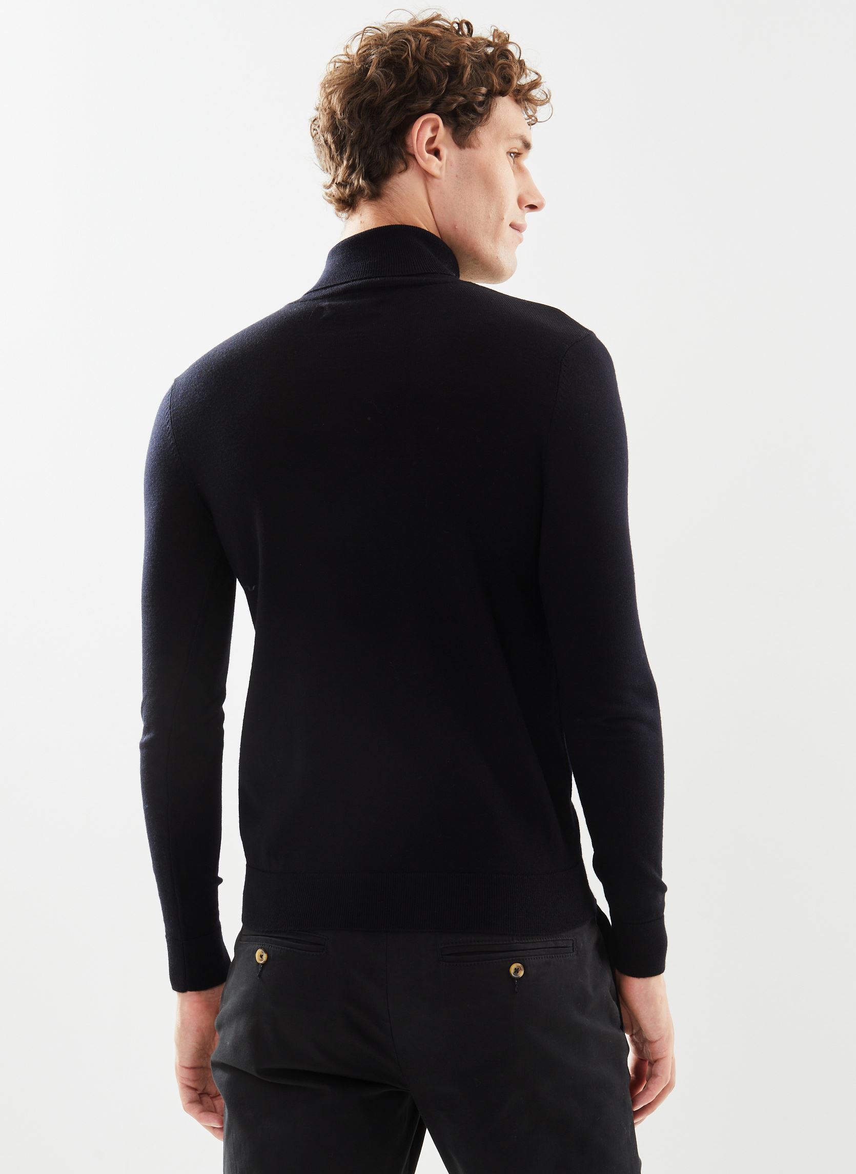 Maglioni GUSTAVE laine uomo nero Marvin&Co Maglioni GUSTAVE laine uomo nero BLACK BEAUTY
