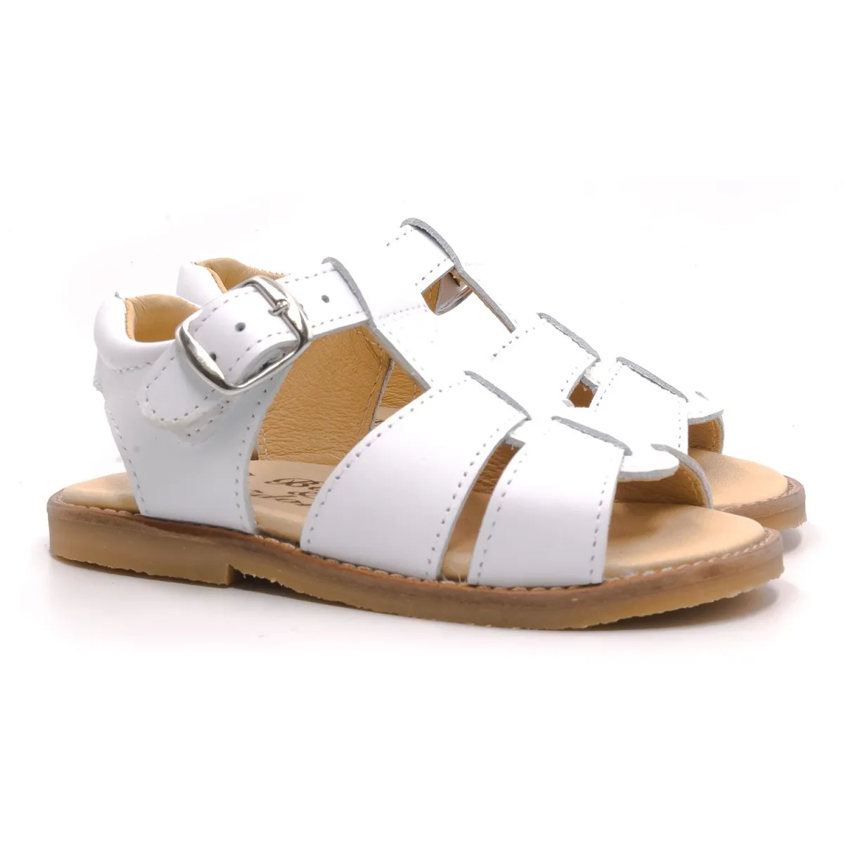 Sandales Sandale bebe garçon blanc Boni & Sidonie Sandales Sandale bebe garçon blanc Blanc