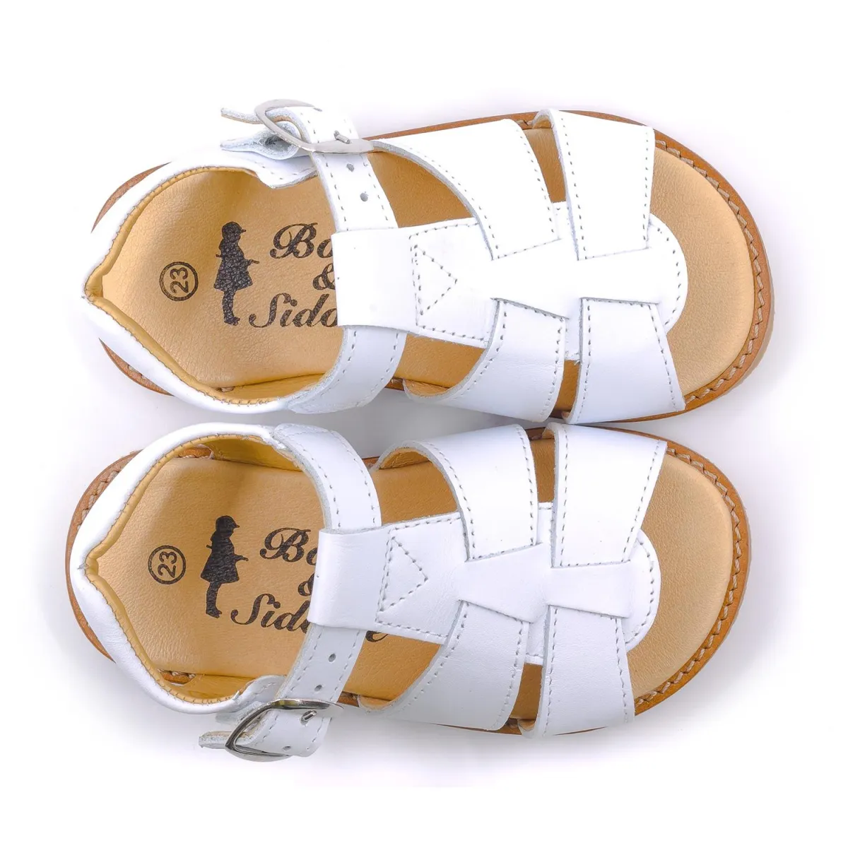 Sandales Sandale bebe garçon blanc Boni & Sidonie Sandales Sandale bebe garçon blanc Blanc