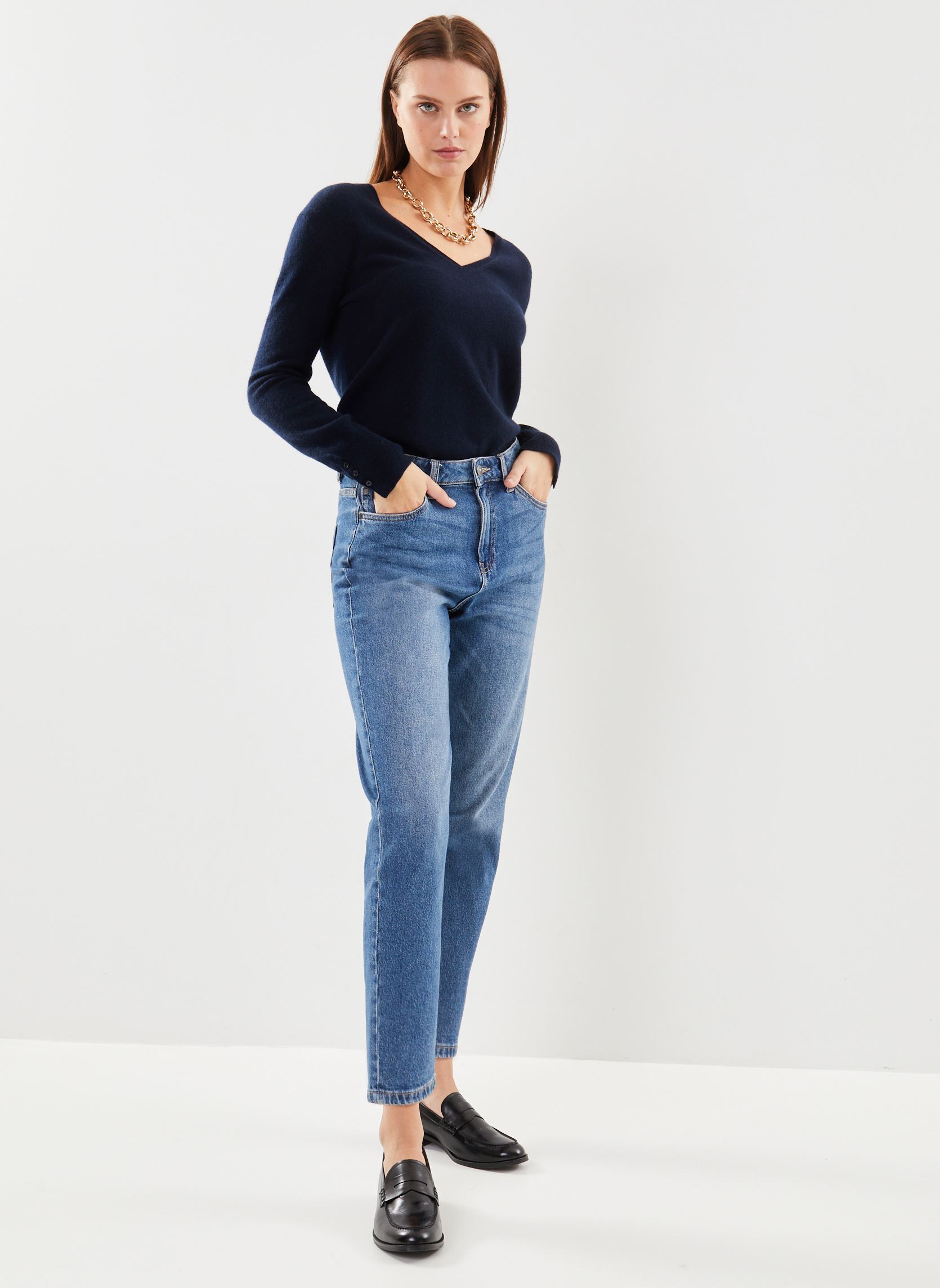 Pullover GABRIELLE cachemire damen blau Georgia Rose Pullover GABRIELLE cachemire damen blau MARINE