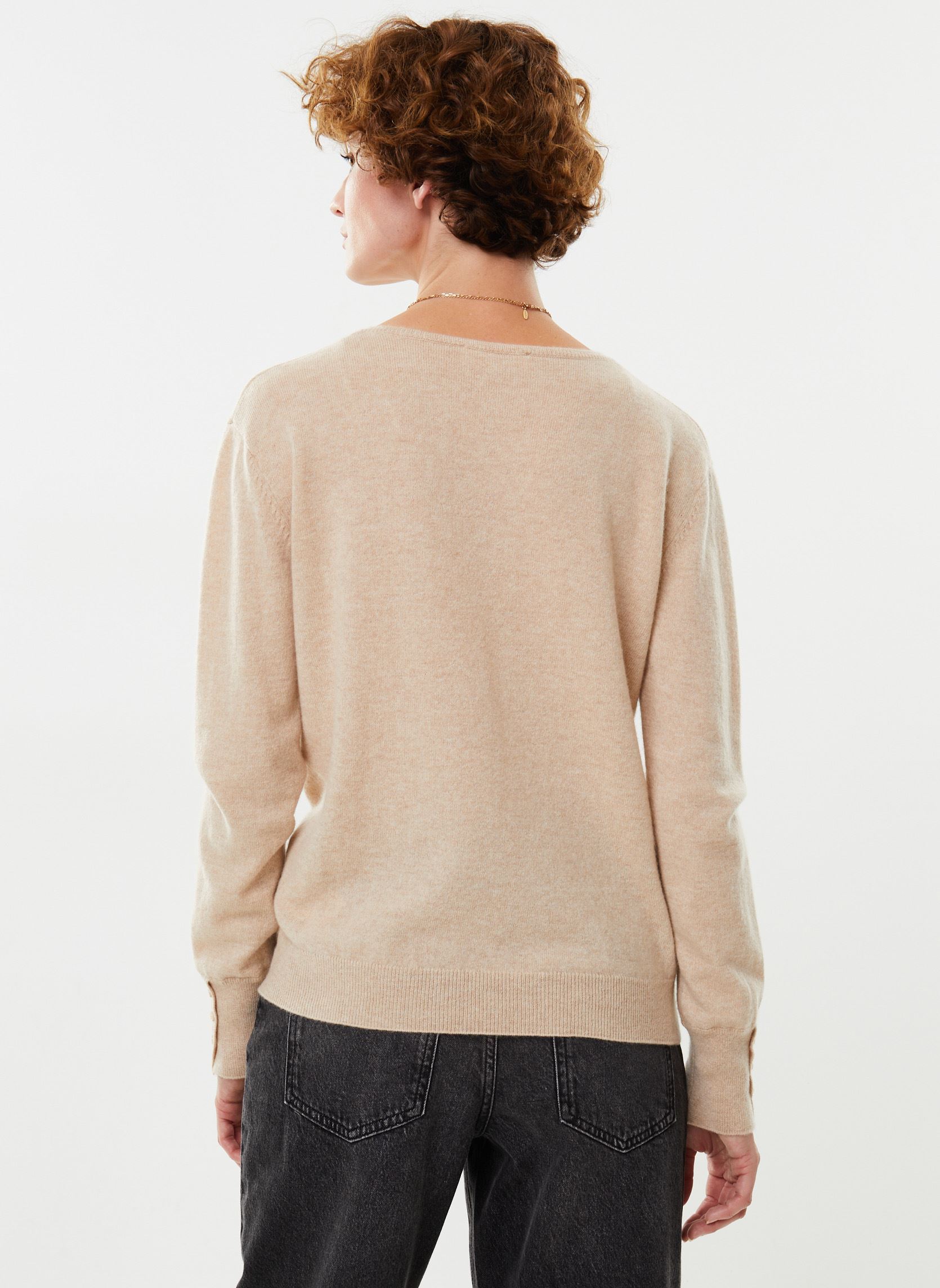 Pullover GABRIELLE cachemire damen beige Georgia Rose Pullover GABRIELLE cachemire damen beige CAPPUCCINO