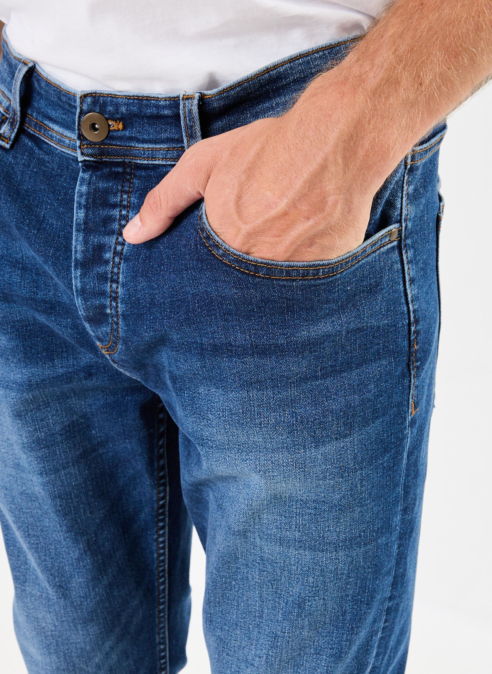 Jeans droit PLUS STONE homme bleu Marvin&Co Jeans droit PLUS STONE homme bleu DENIM STONE