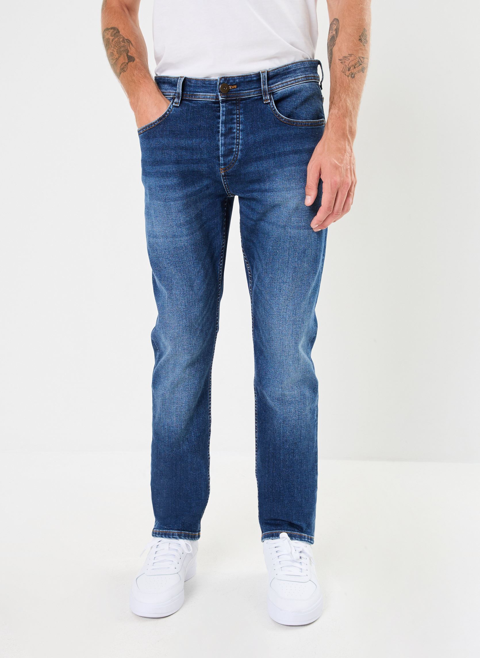 Jeans droit PLUS STONE homme bleu Marvin&Co Jeans droit PLUS STONE homme bleu DENIM STONE