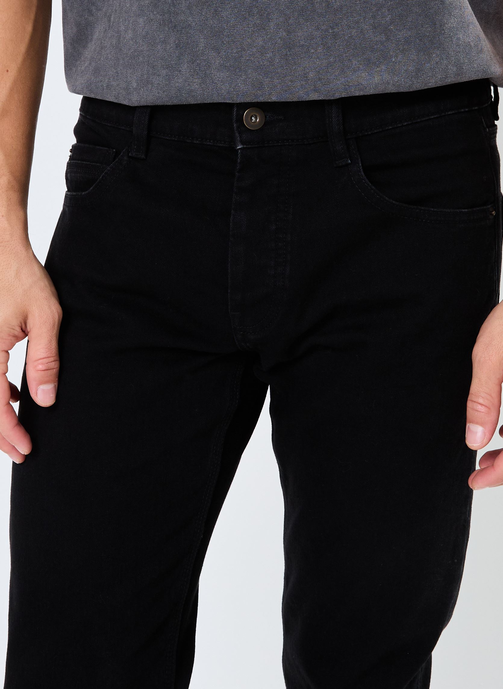 Rechte jeans / Straight Leg Jeans PLUS NOIR heren zwart Marvin&Co Rechte jeans / Straight Leg Jeans PLUS NOIR heren zwart DENIM BLACK
