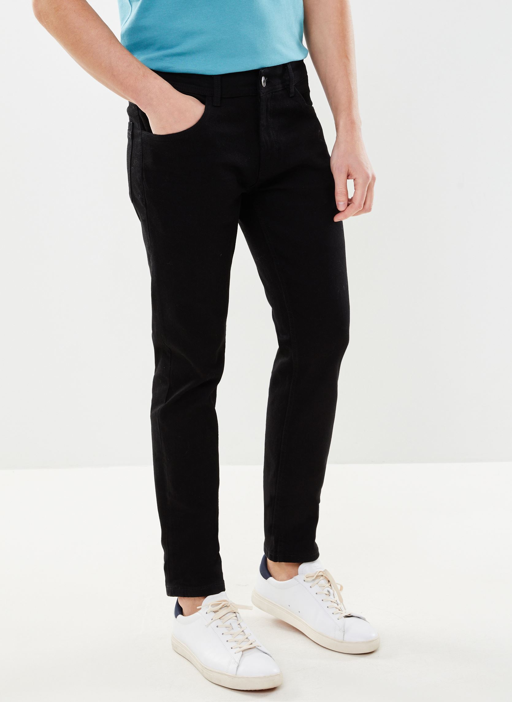 Pantalons slim PAUL homme noir Marvin&Co Pantalons slim PAUL homme noir DENIM BLACK