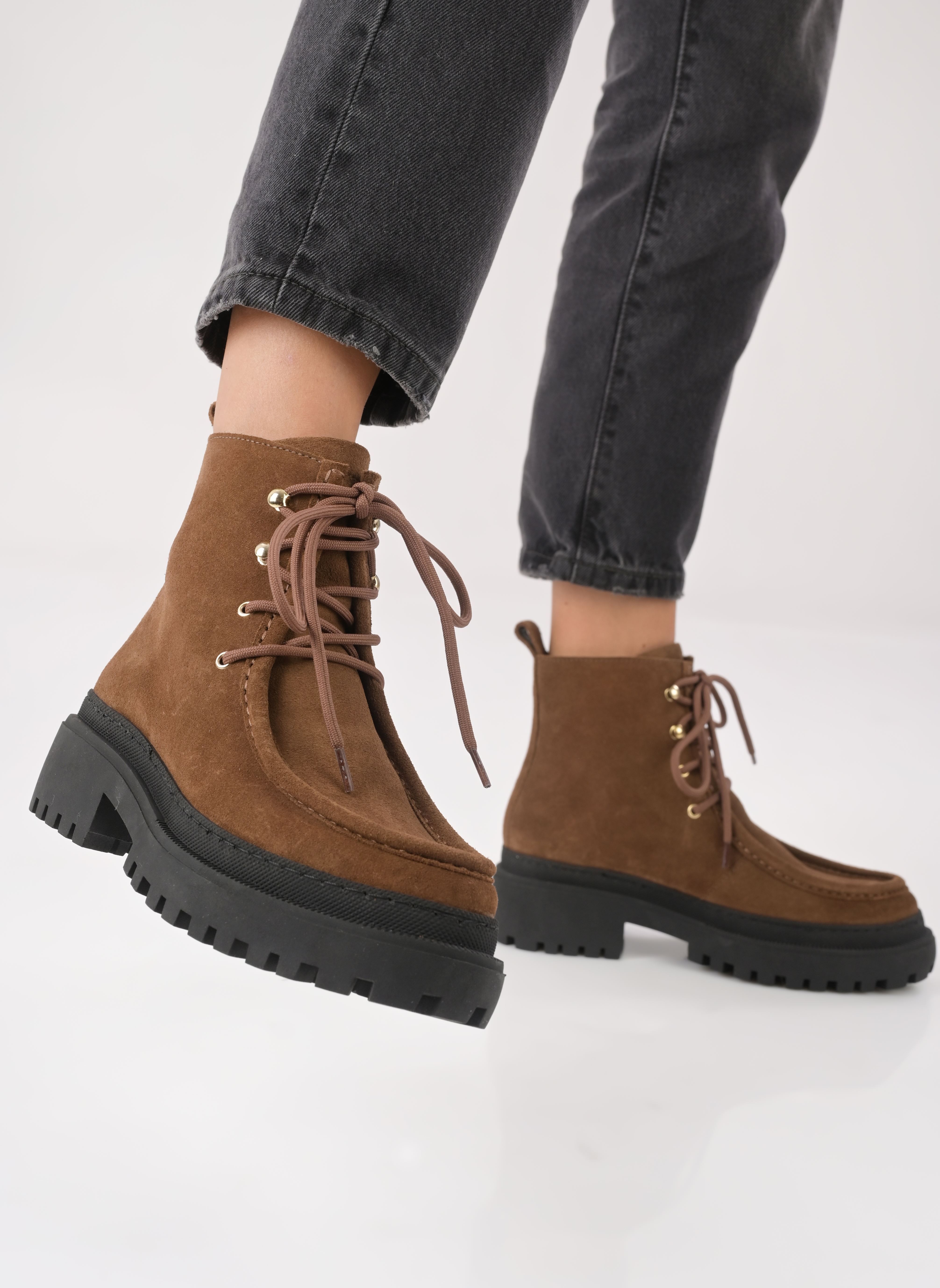 Geschnürte Stiefeletten Luca damen schwarz Made By Sarenza Geschnürte Stiefeletten Luca damen schwarz TAUPE SMUFF A153